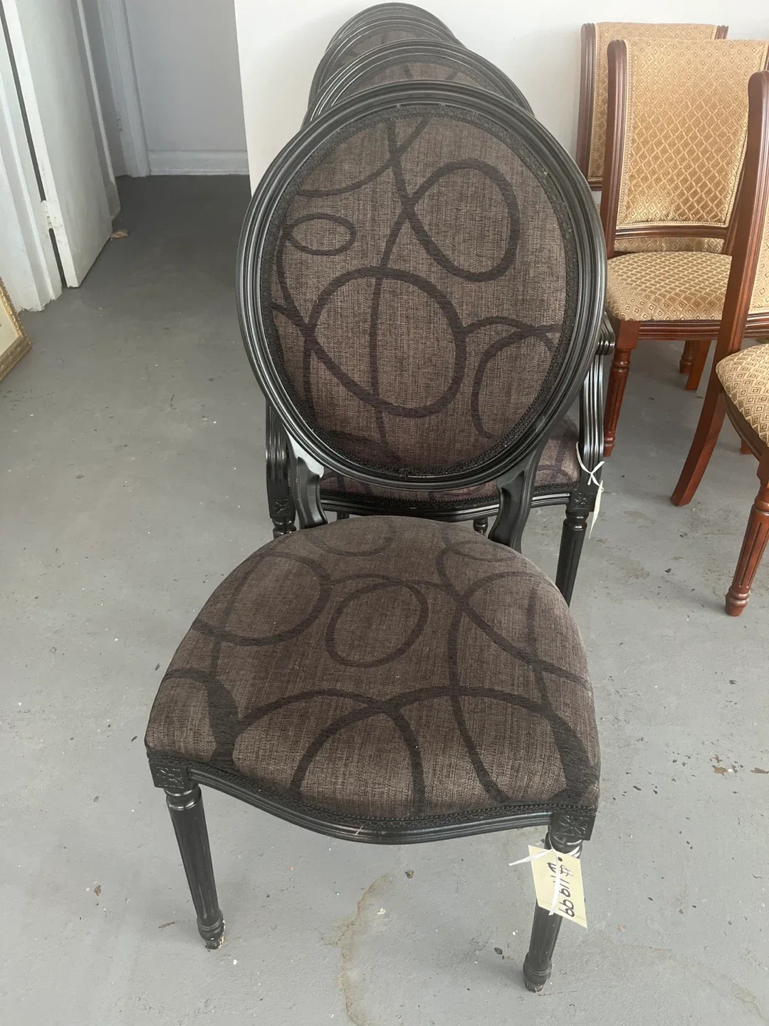 Brown Patterned Dining Chair thumbnail