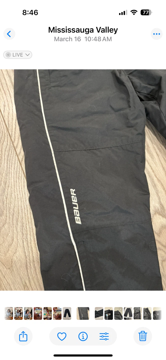 Bauer Youth XS/TP Black Hockey/Rain Pants - photo 2