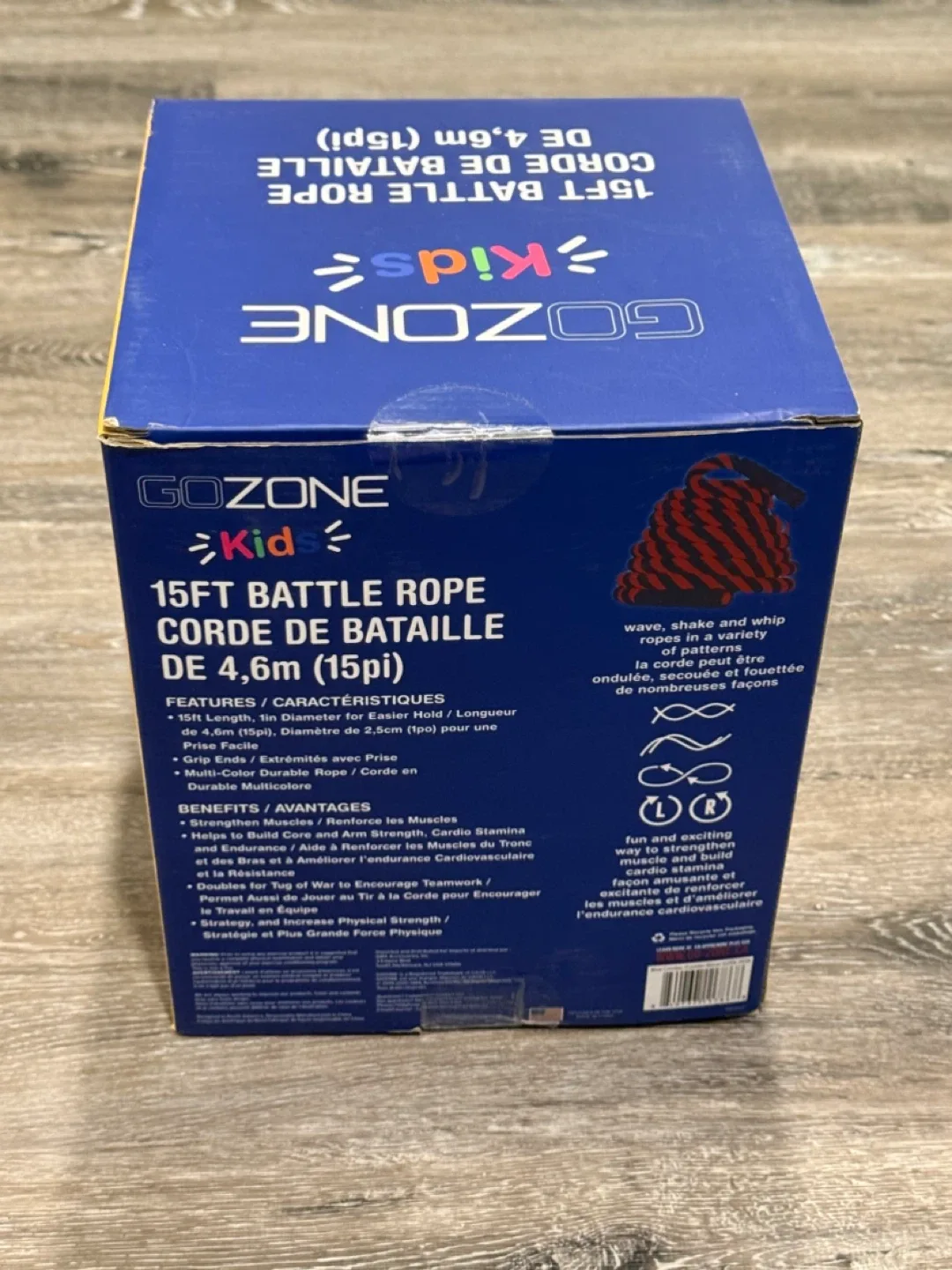 GOZONE Kids 15ft Battle Rope - New in Box! image indicator(3)