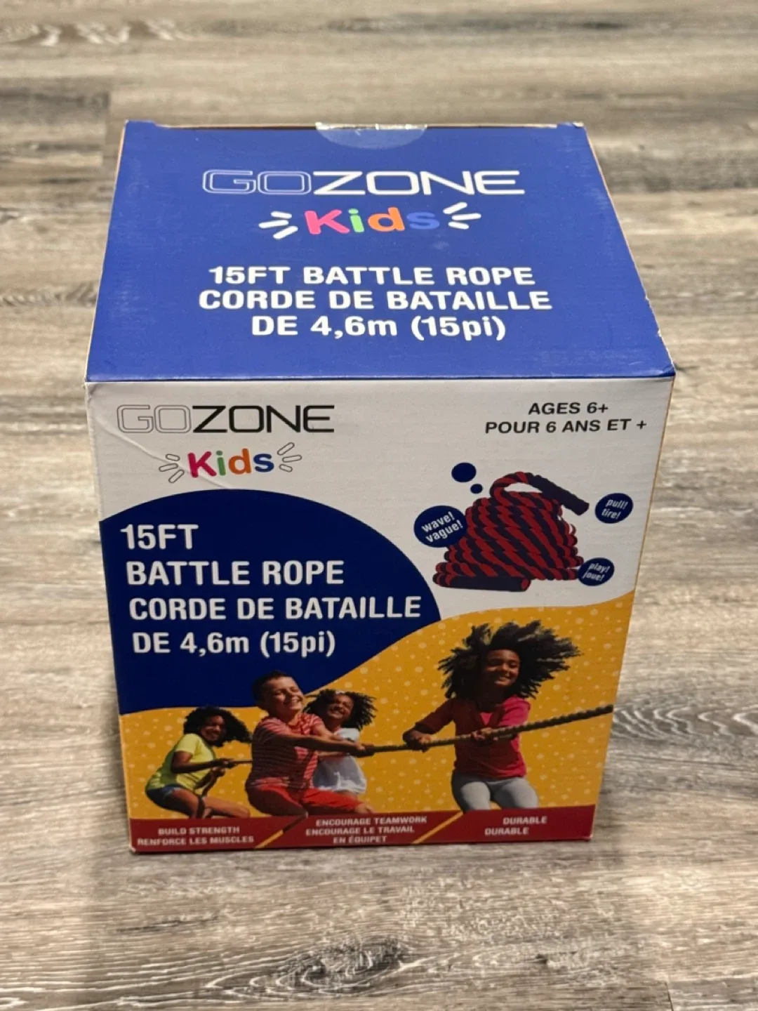 GOZONE Kids 15ft Battle Rope - New in Box! thumbnail