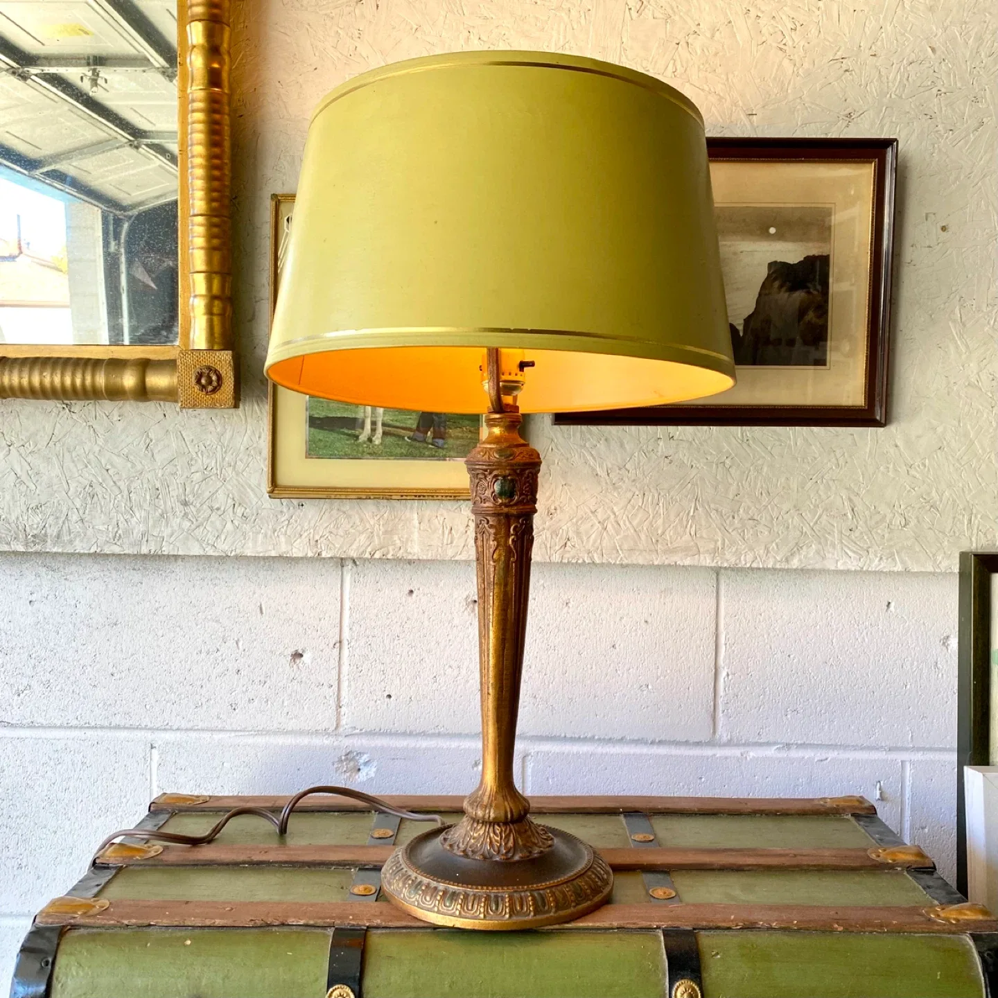 Vintage Art Nouveau Table Lamp thumbnail