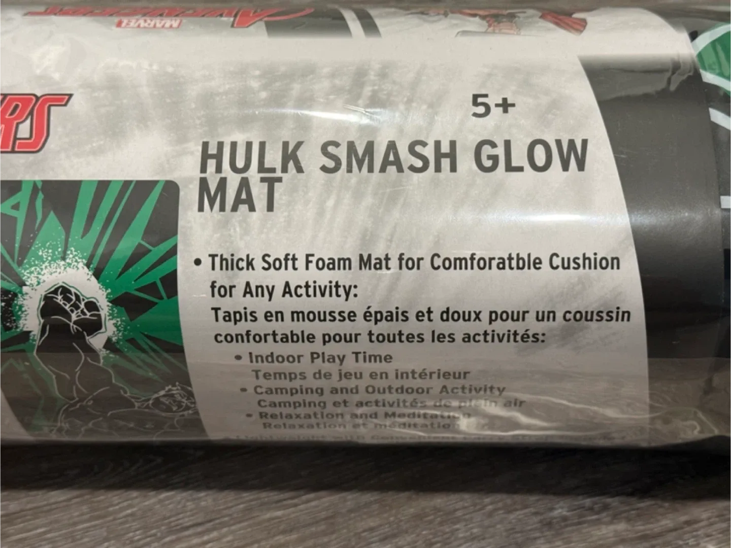 New Marvel Avengers Hulk Smash Glow Mat - New! image indicator(2)