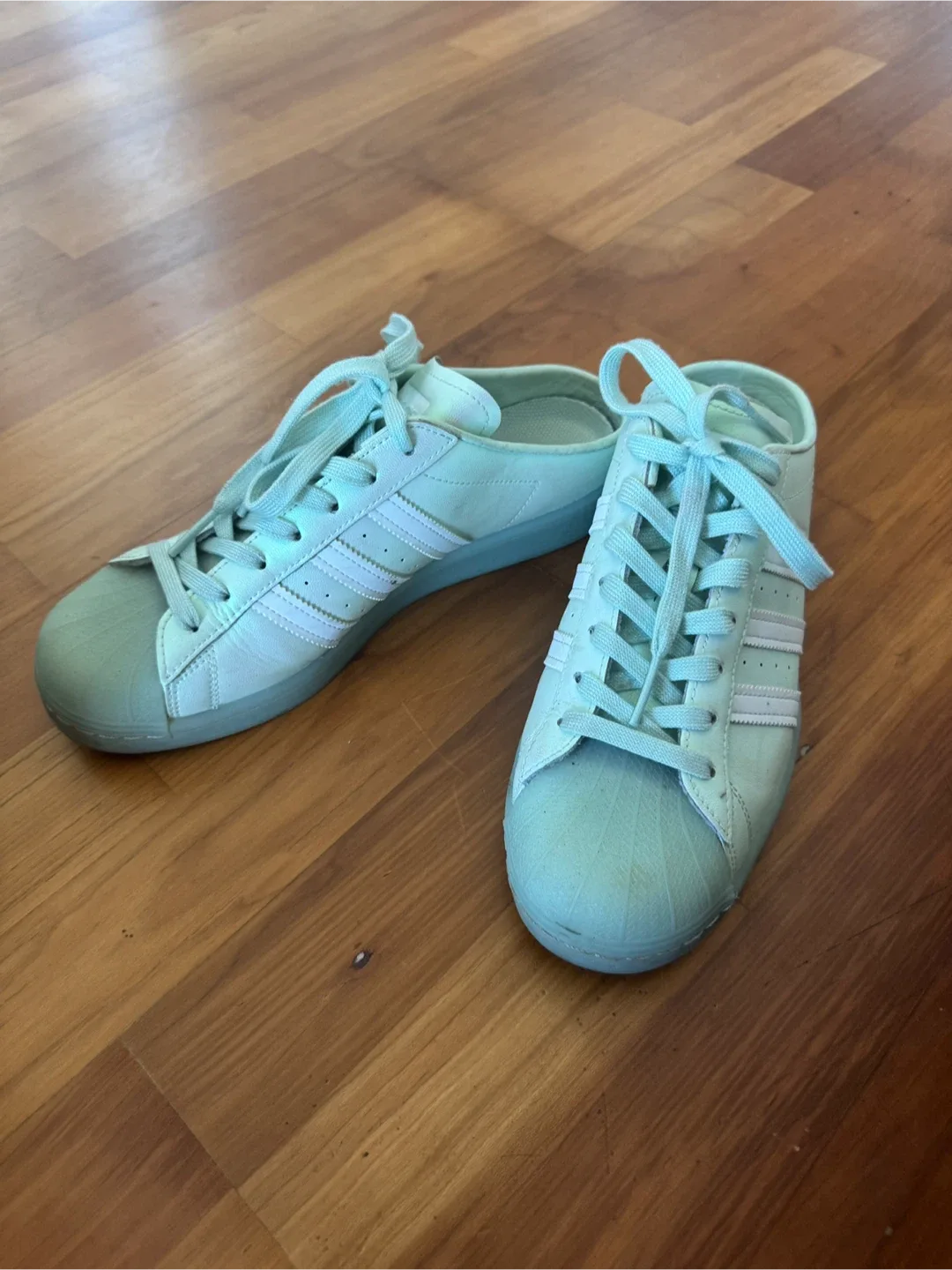 Adidas Superstar Mule - Size 8 1/2 - Mint Green | Unisex image indicator(2)