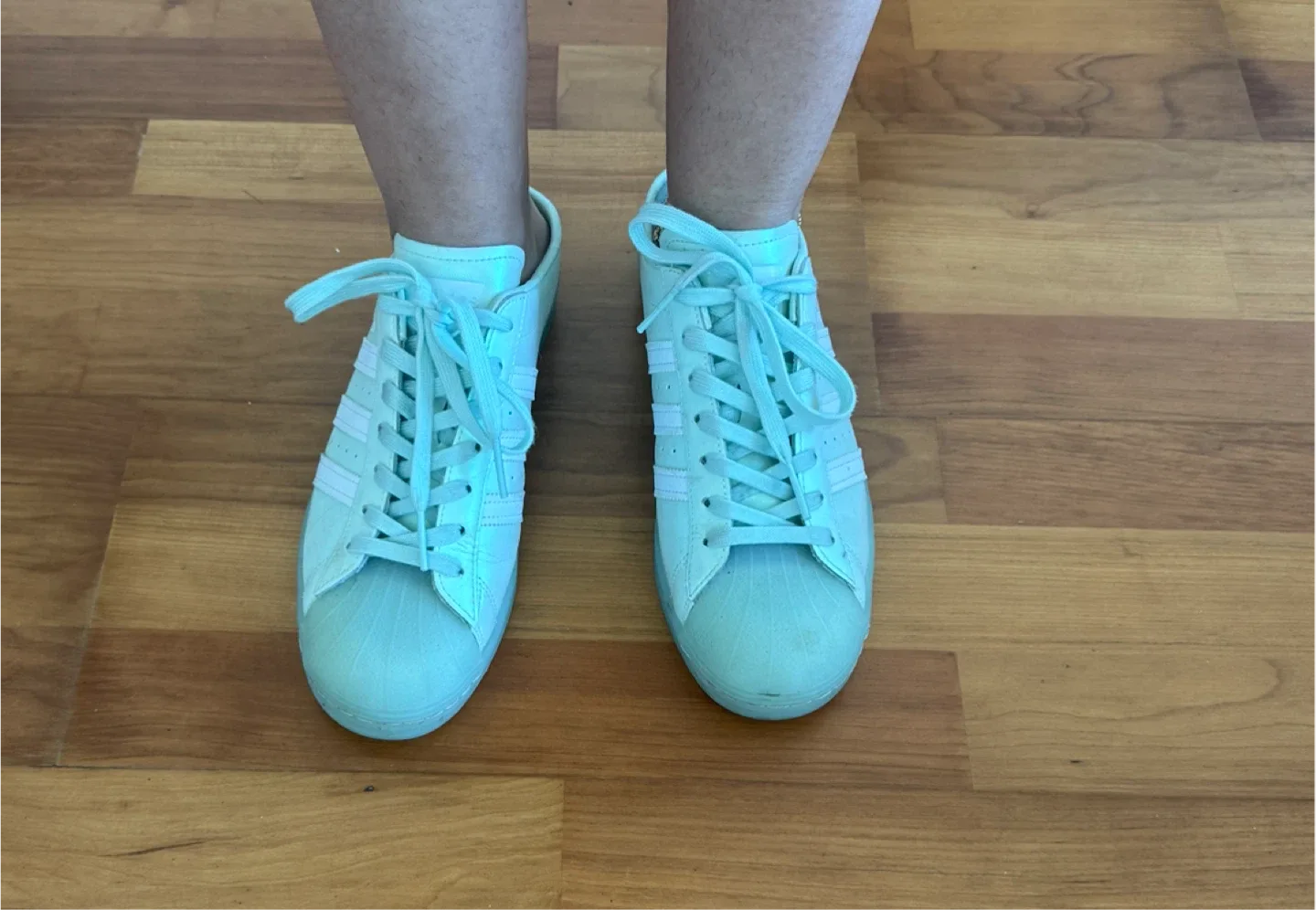 Adidas Superstar Mule - Size 8 1/2 - Mint Green | Unisex