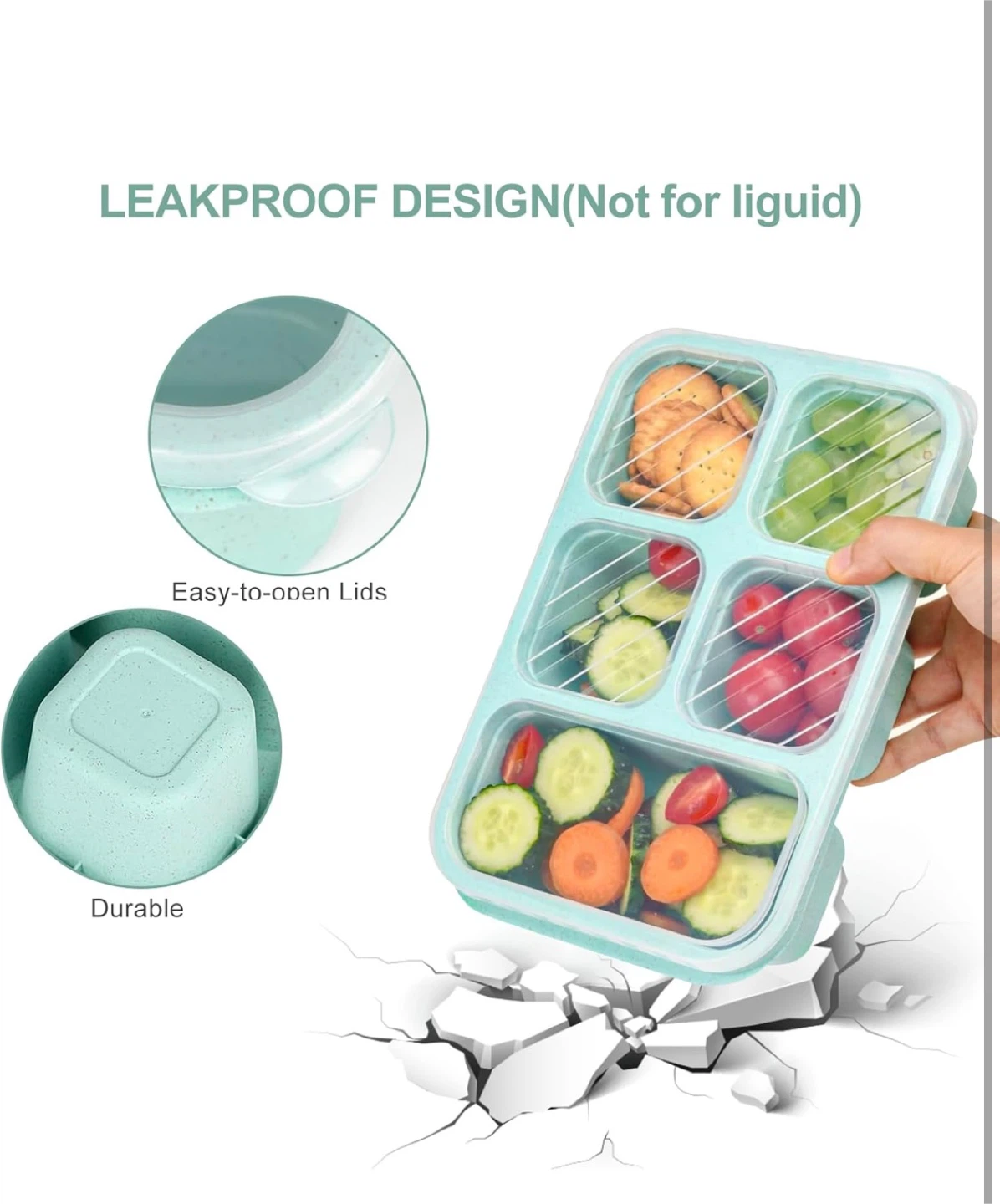 Compartment Lunch Box Food Storage Containers - photo 4