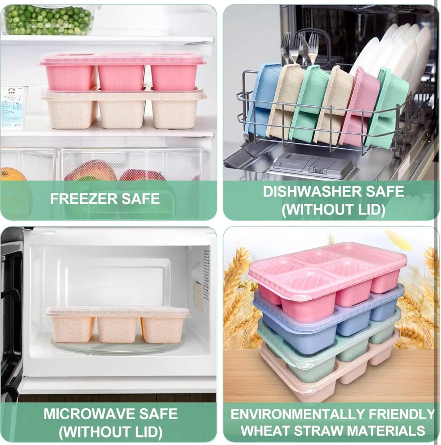 Compartment Lunch Box Food Storage Containers - photo 5