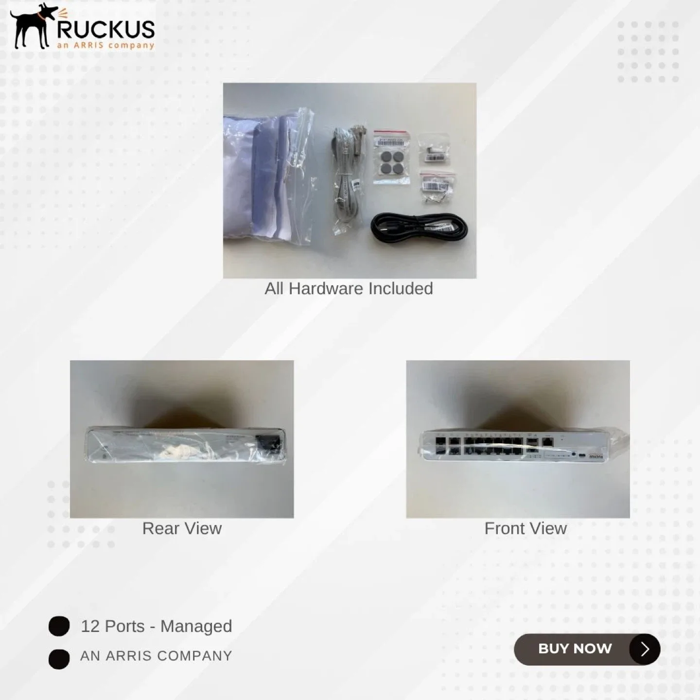 New Ruckus ICX 7150-C12P 12-Port Managed Switch image indicator(3)