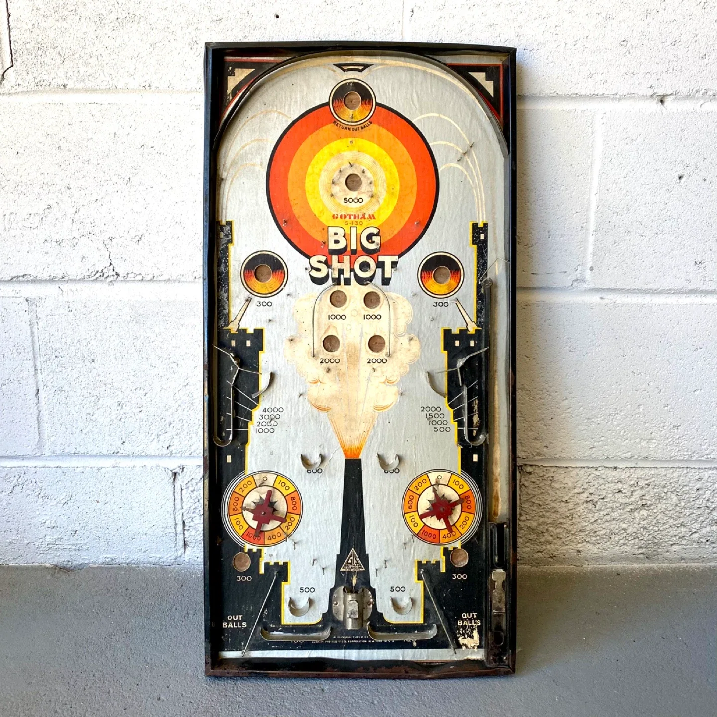 Vintage 1930’s Gotham Big Shot Pin Game thumbnail