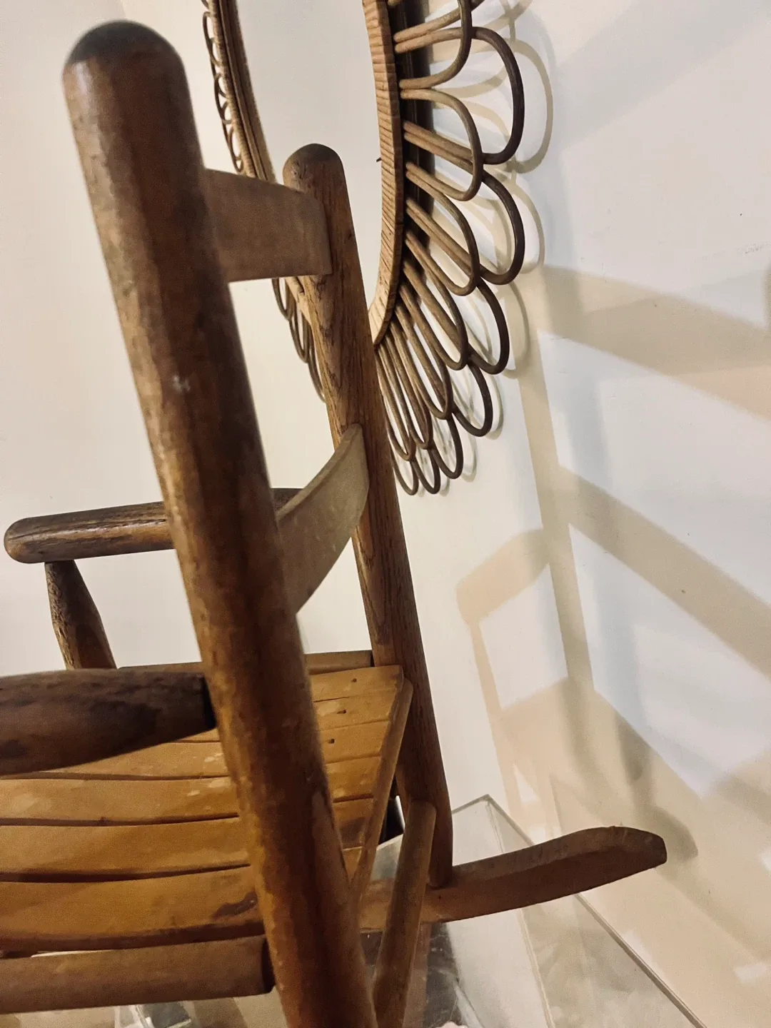 Vintage child’s Wooden Rocking Chair image indicator(4)