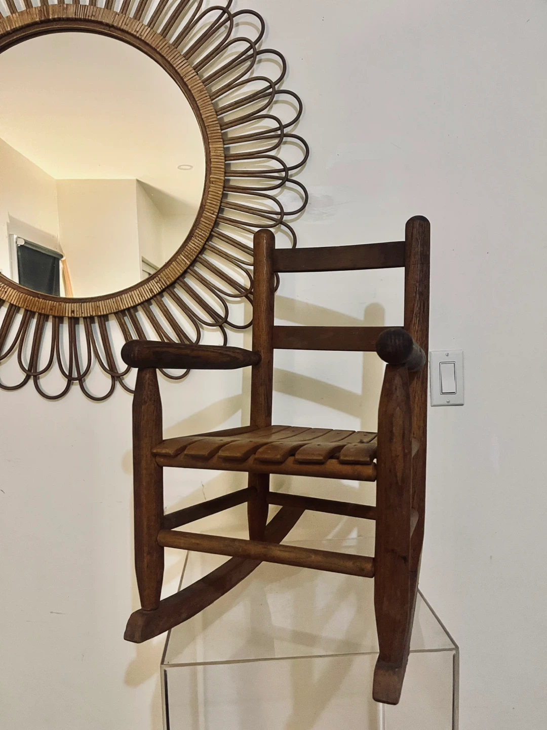 Vintage child’s Wooden Rocking Chair