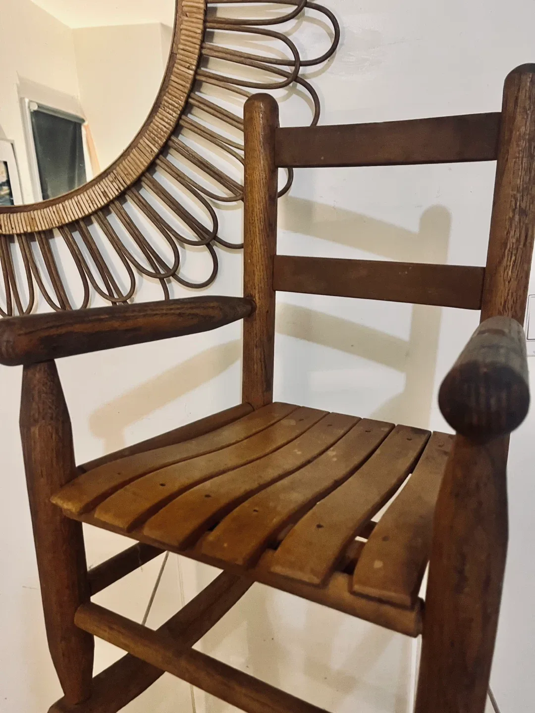 Vintage child’s Wooden Rocking Chair image indicator(2)
