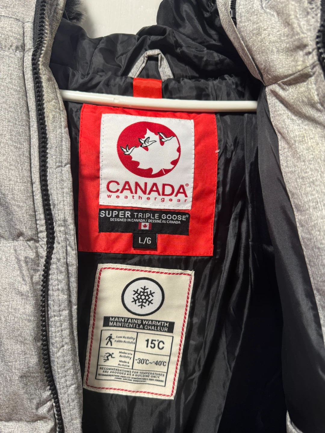 Canada Weather Gear Super Triple Goose Puffer, L - photo 3