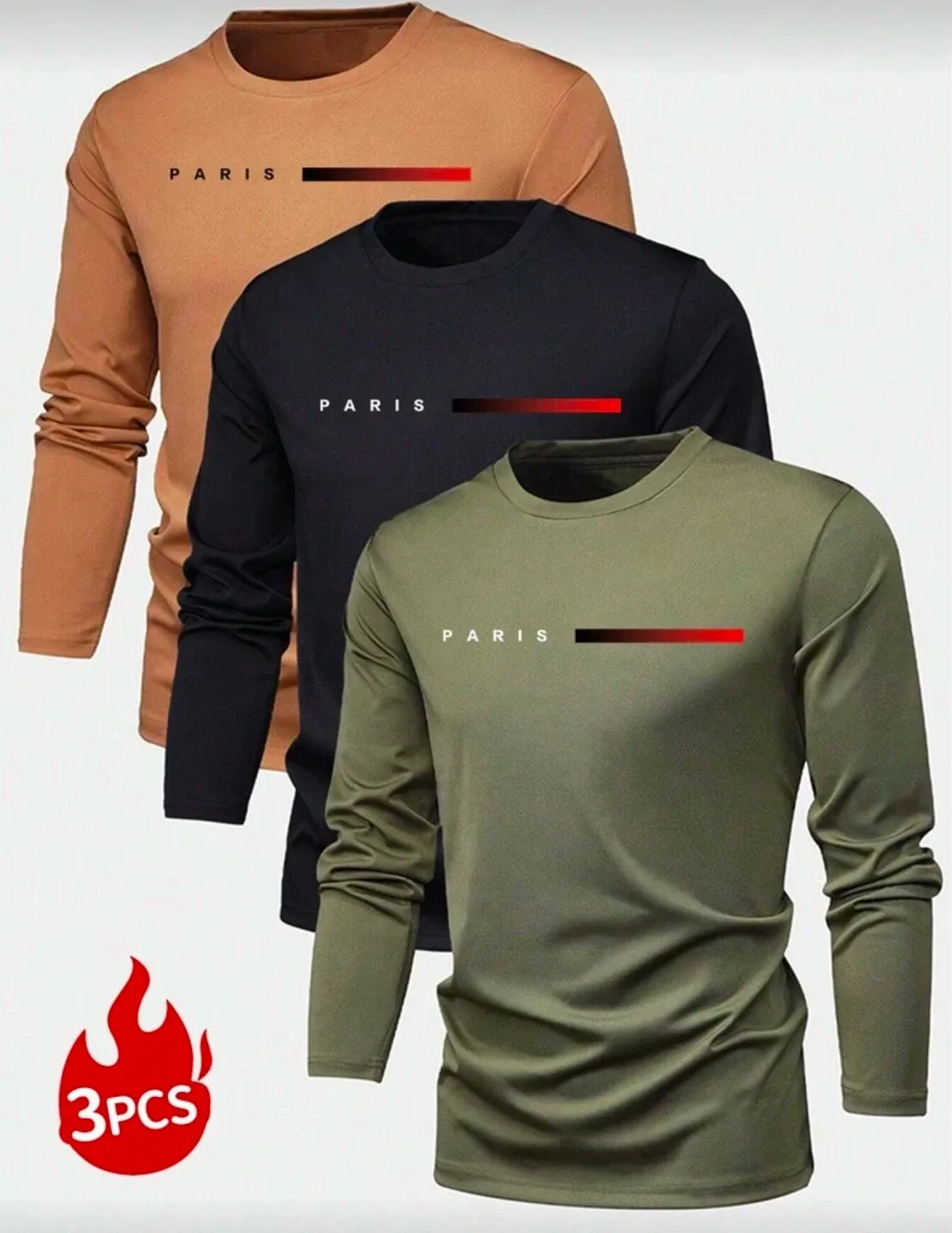 3 pack Long Sleeve T-Shirts (buy 2 get free gift 🎁) image indicator(6)