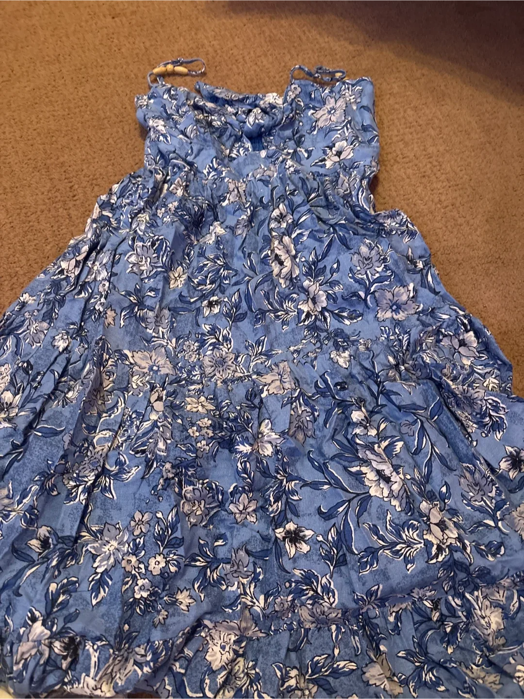 House of Harlow Blue Floral Dress - Size S thumbnail