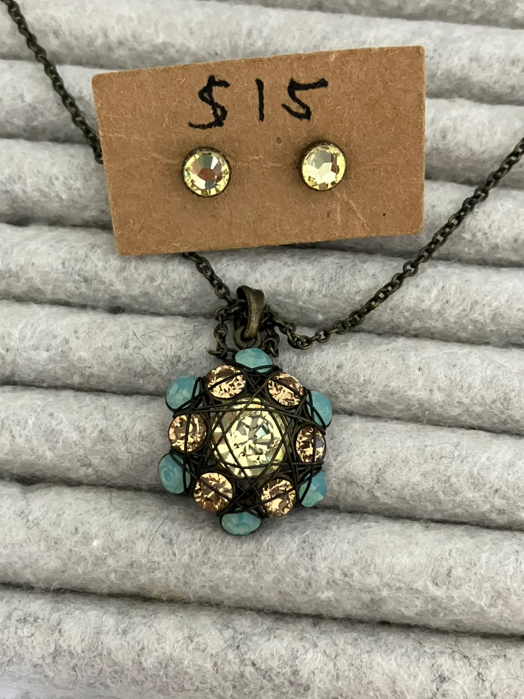 Konplott Necklace and Earrings Set