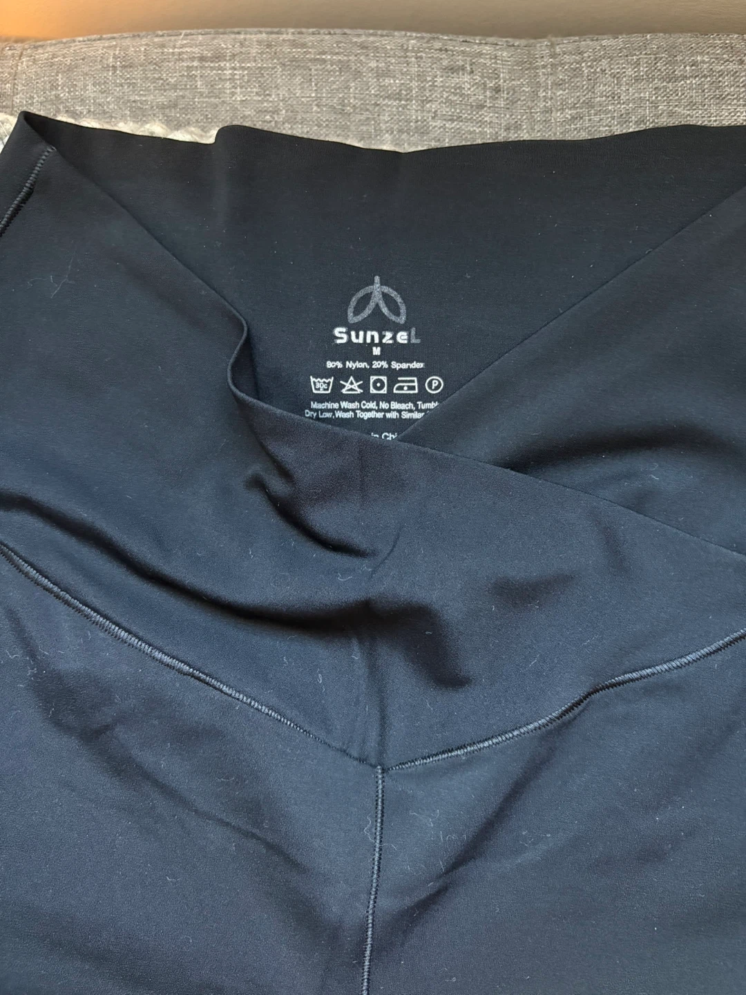 Sunzel Black Flare Leggings - Size Small crossover waist