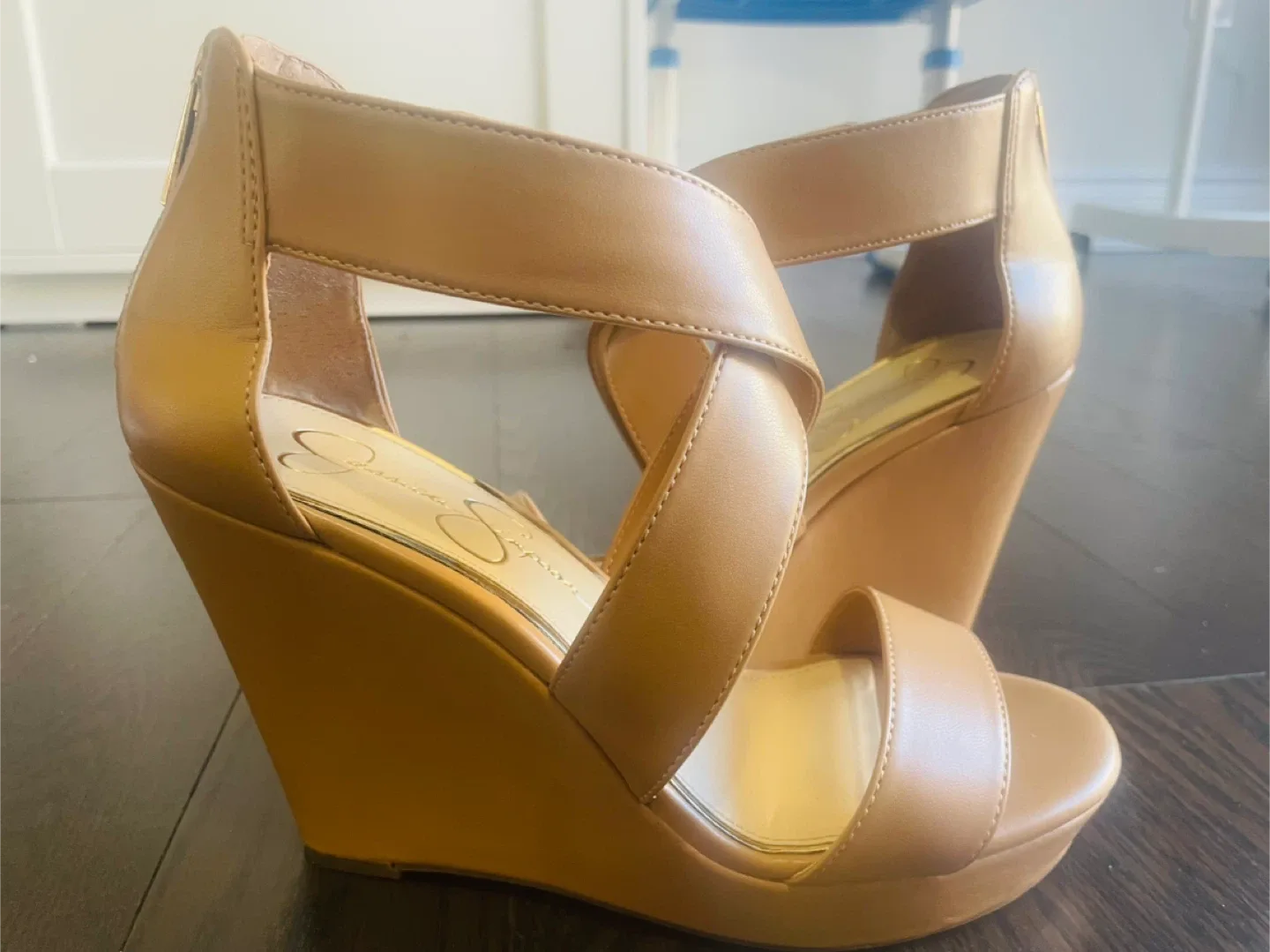 Jessica Simpson Tan Wedges - Size 7.5 image indicator(2)