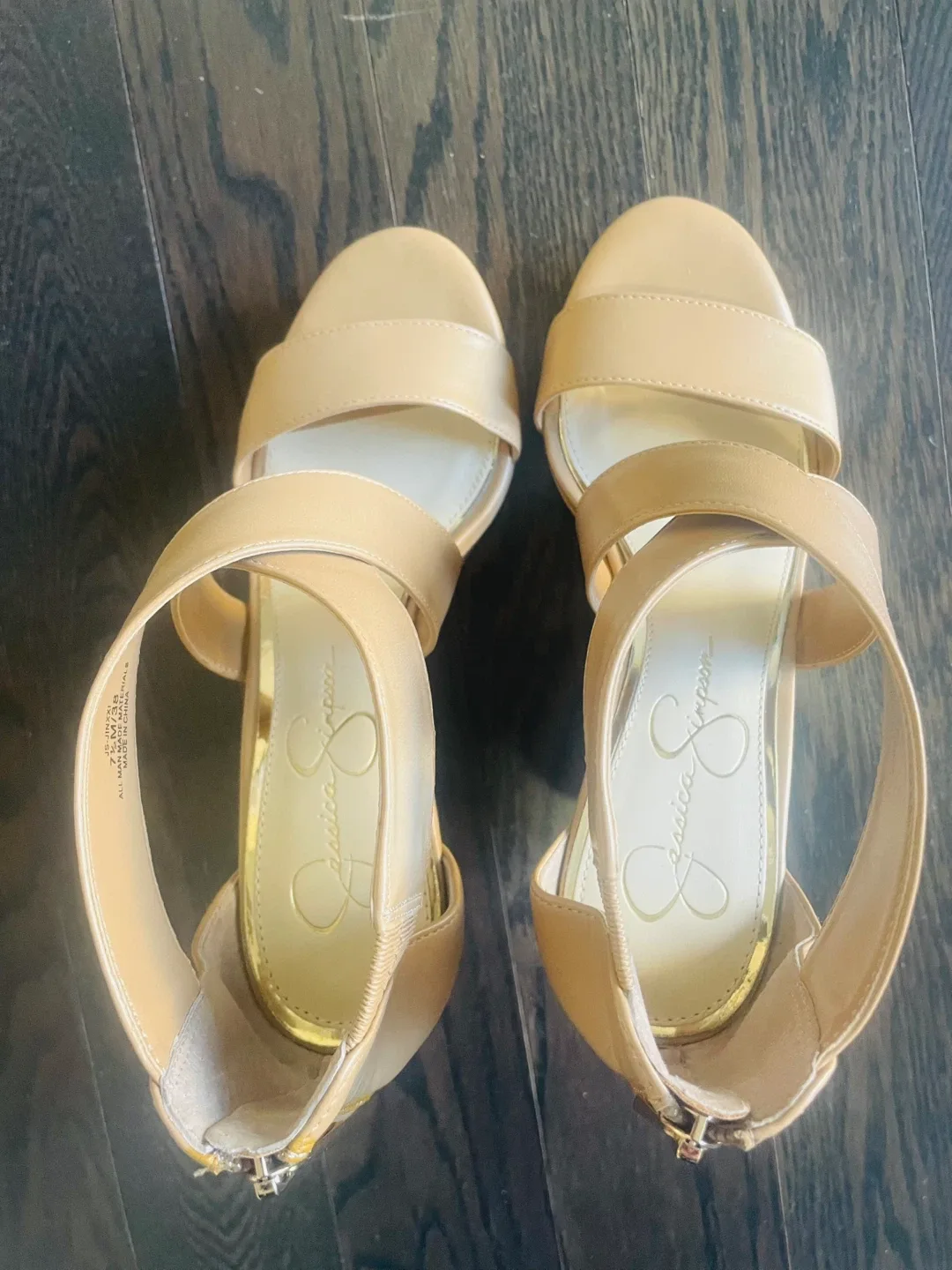 Jessica Simpson Tan Wedges - Size 7.5 image indicator(4)