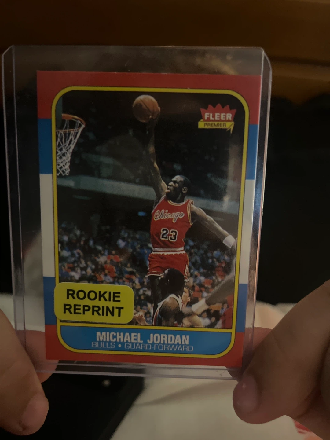 Michael Jordan Fleer Rookie Reprint Card