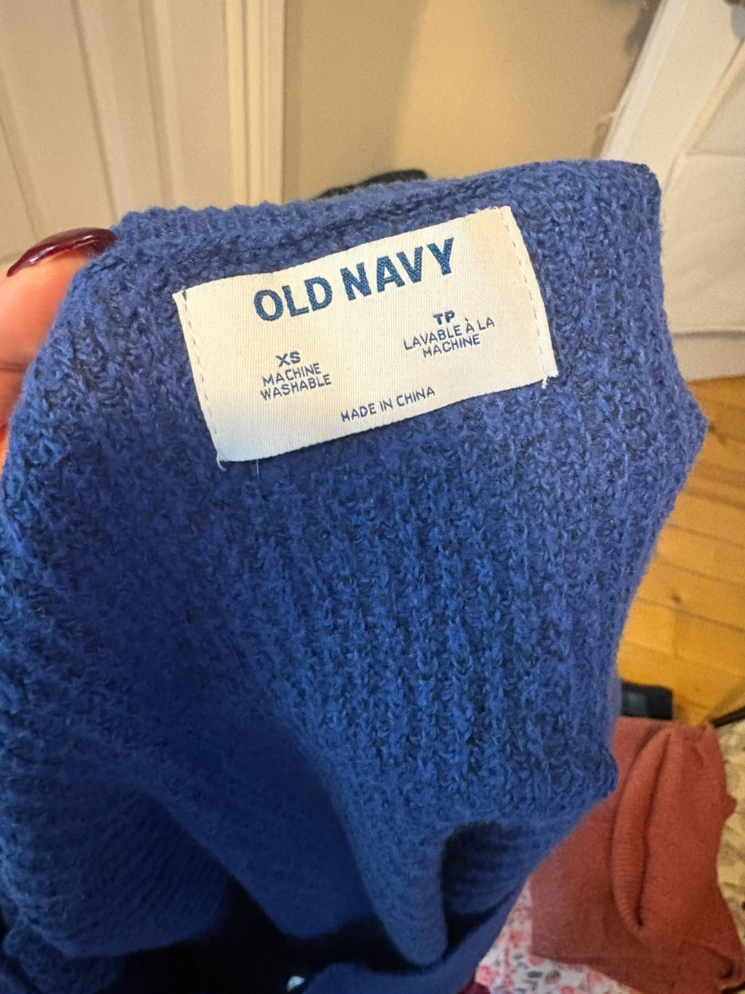 Old Navy Blue V-Neck Sweater - XS - photo 3