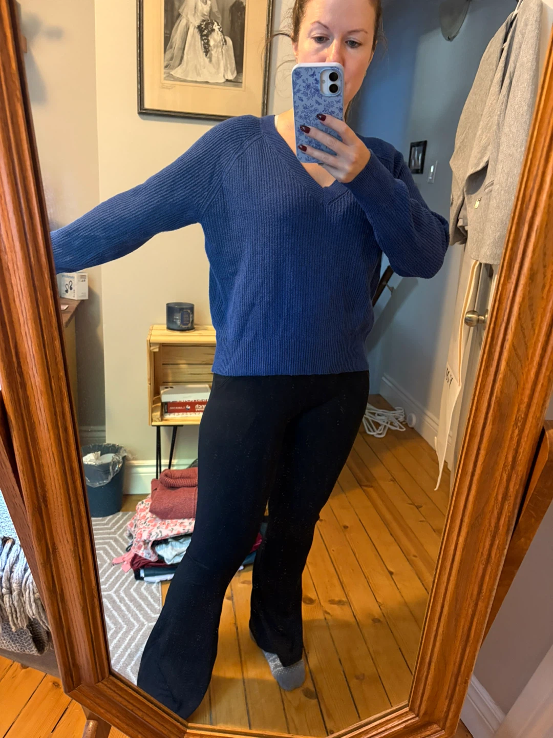 Old Navy Blue V-Neck Sweater - XS - photo 2