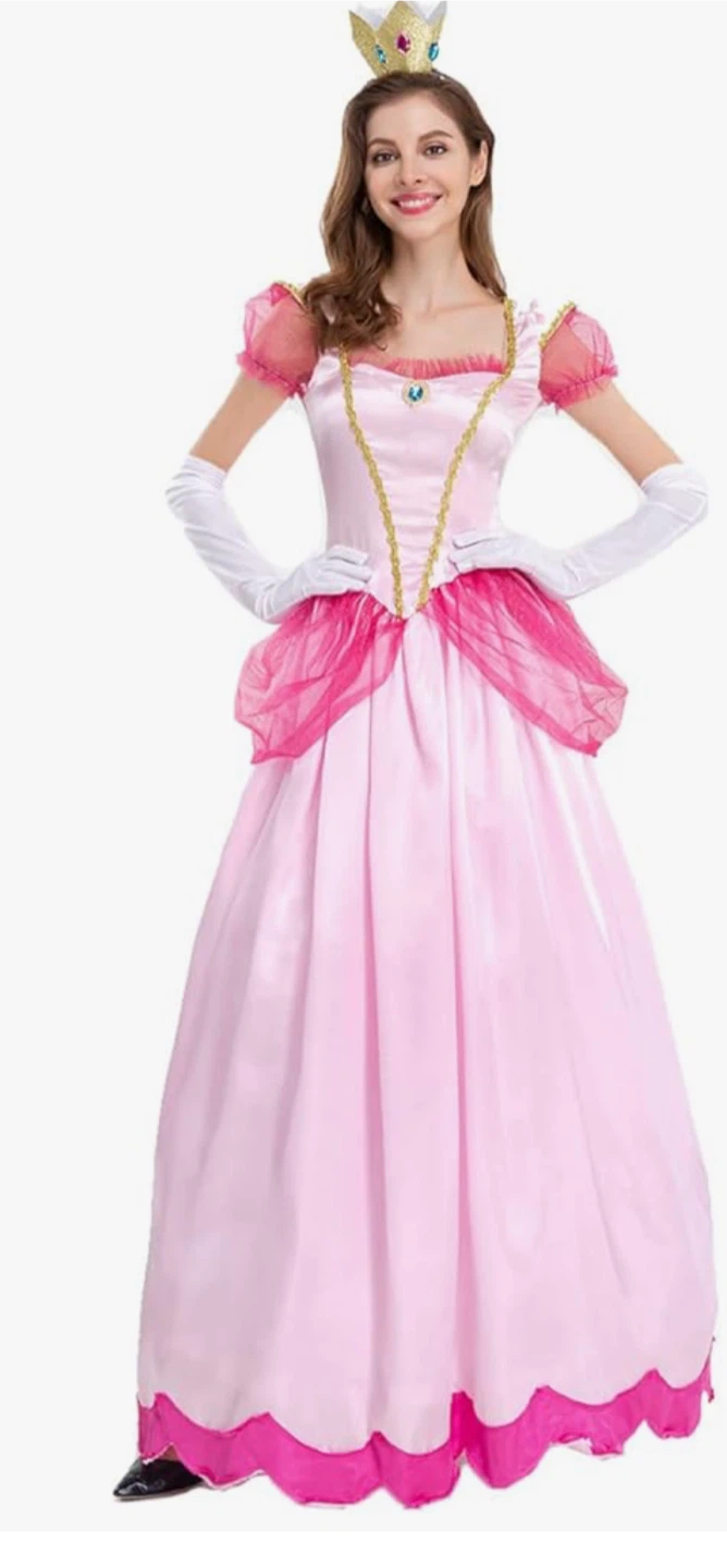 Halloween costume Princess Peach Costume adult xl