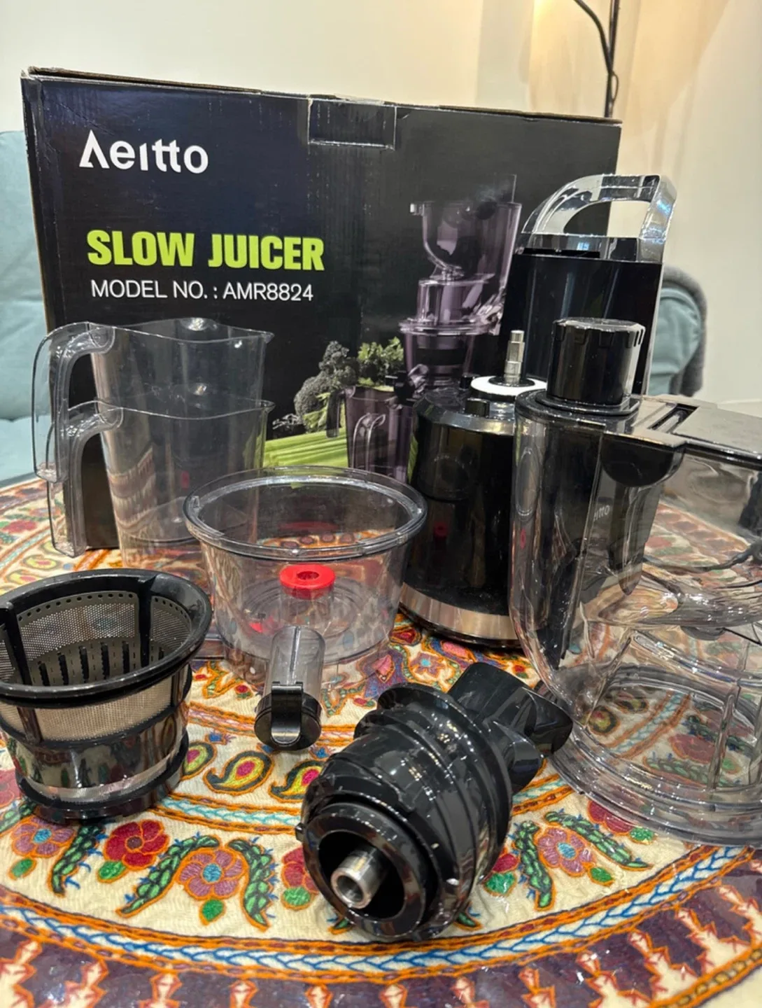 Aelitto Slow Juicer AMR8824 - Like New! image indicator(3)