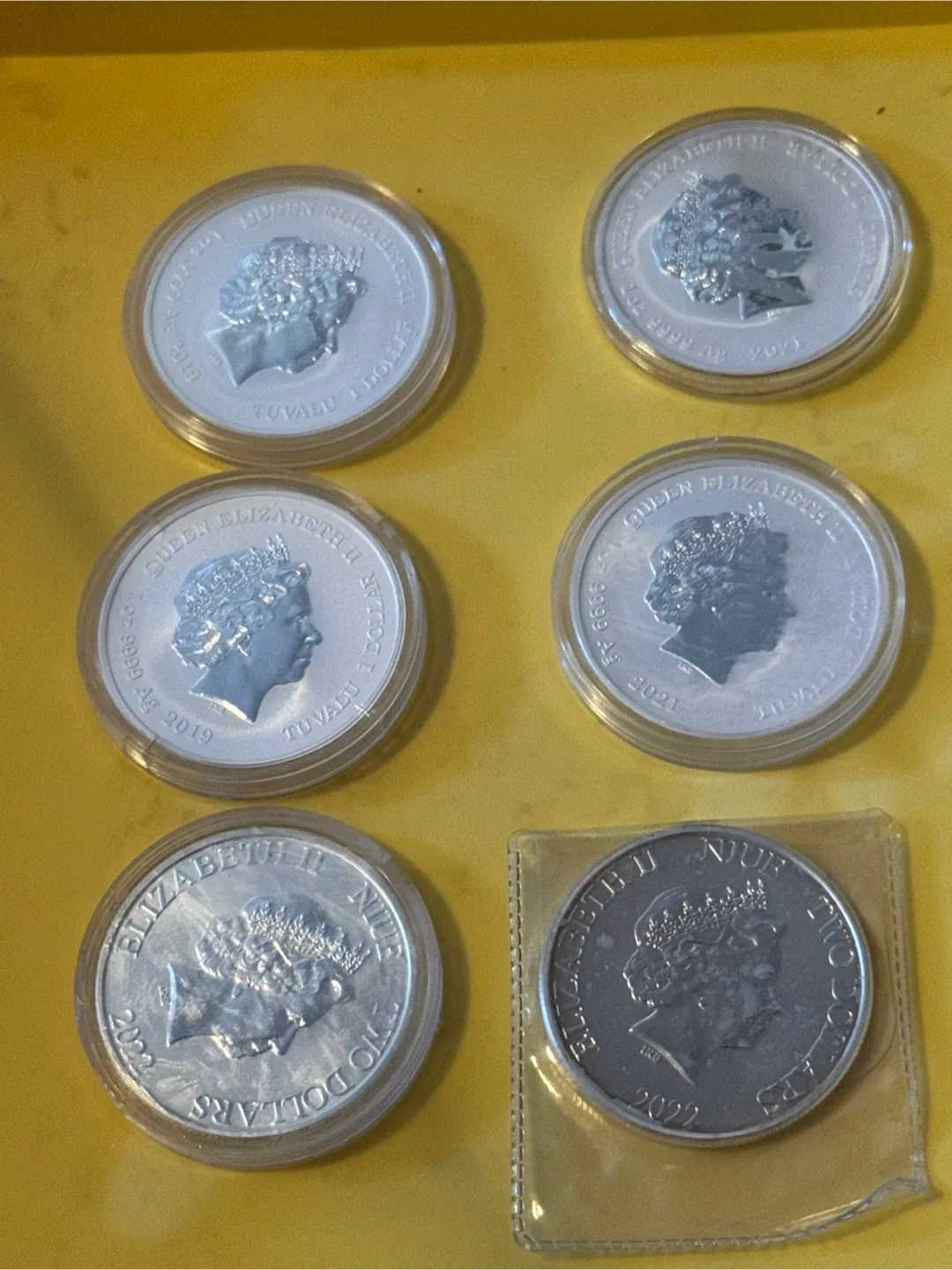 Tuvalu Silver Coins - Queen Elizabeth & Marvel image indicator(2)