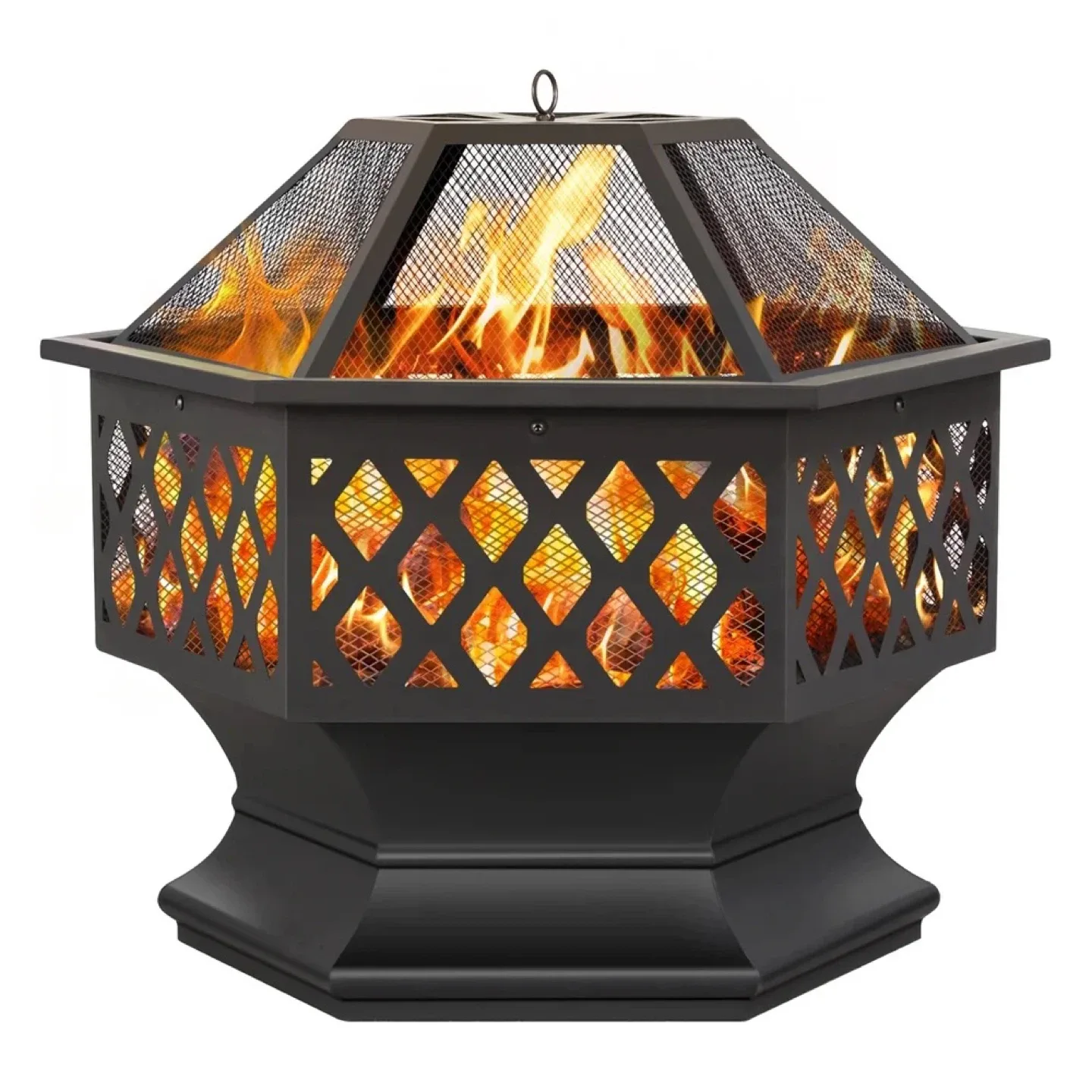 Yaheetech 24in Heavy Duty Outdoor Fire Pit - 24" x 24.5" thumbnail