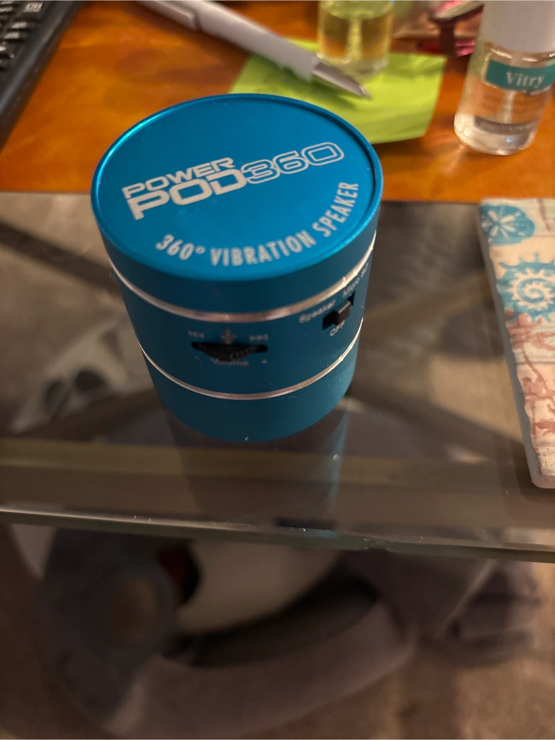 Power Pod 360 Vibration Speaker - Blue - photo 2