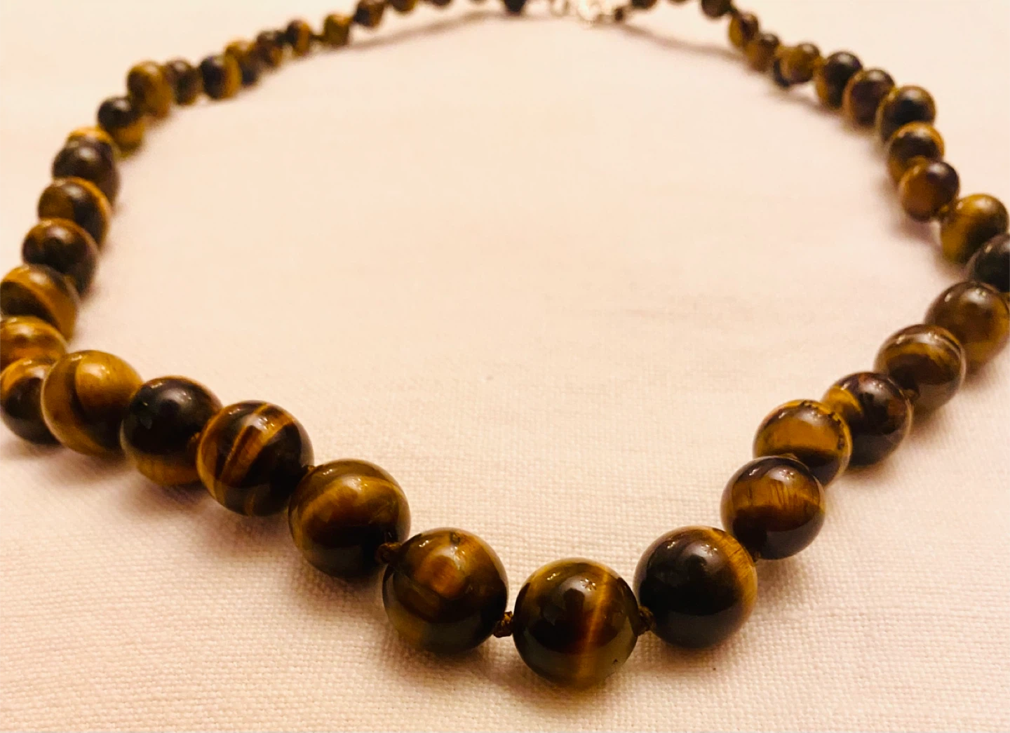 Tiger's Eye Beaded Necklace