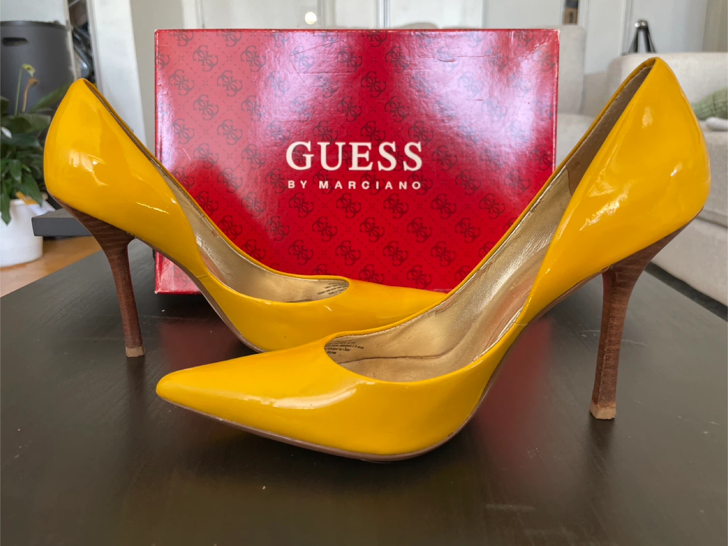 Guess by Marciano Yellow Heels - Size 7.5 - photo 4