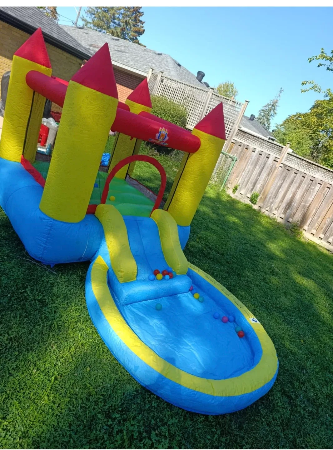 Inflatable Bounce House with Water Slide