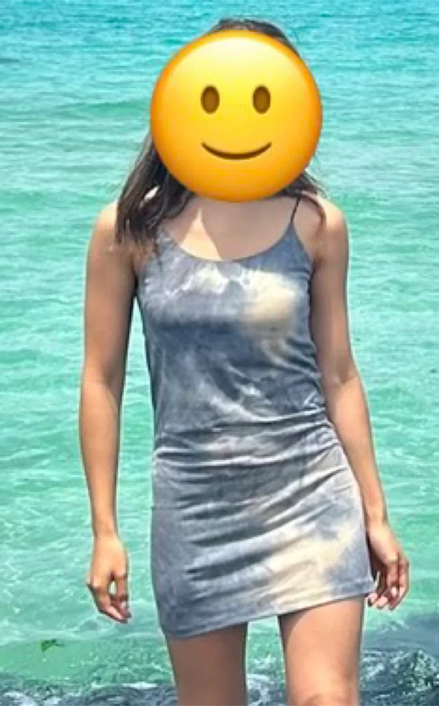 Tie-dye print dress thumbnail