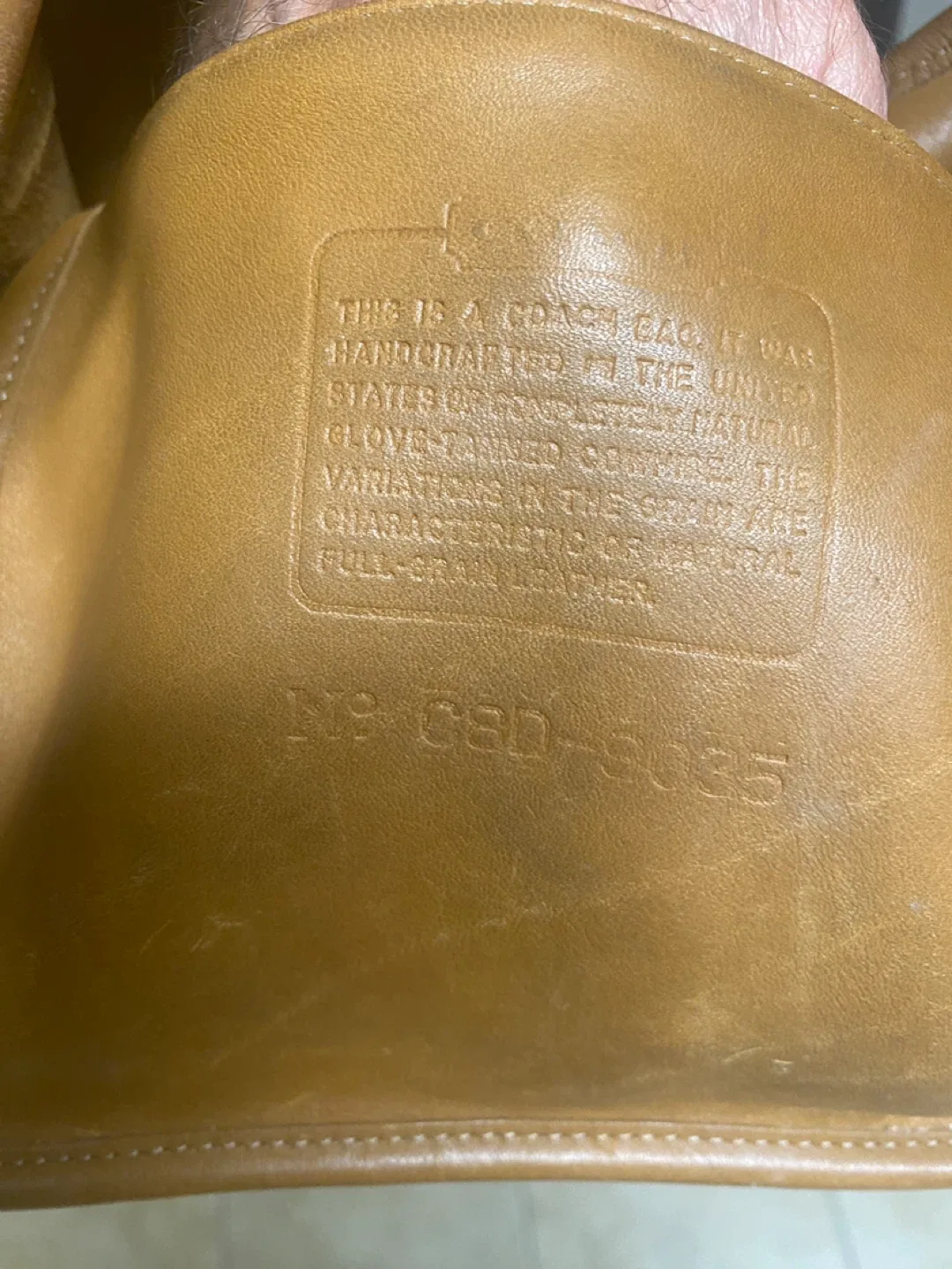 Coach Tan Leather & Suede Shoulder Bag (vintage 90s) image indicator(3)