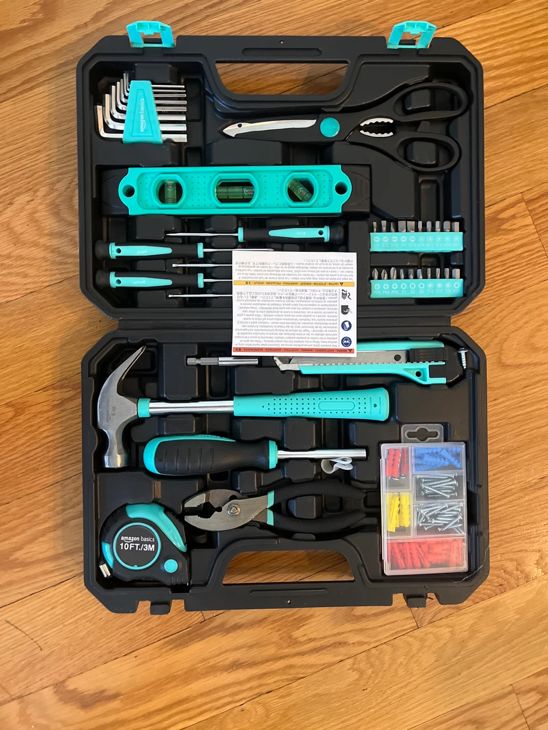 Amazon Basics 142-Piece Household Tool Kit - New