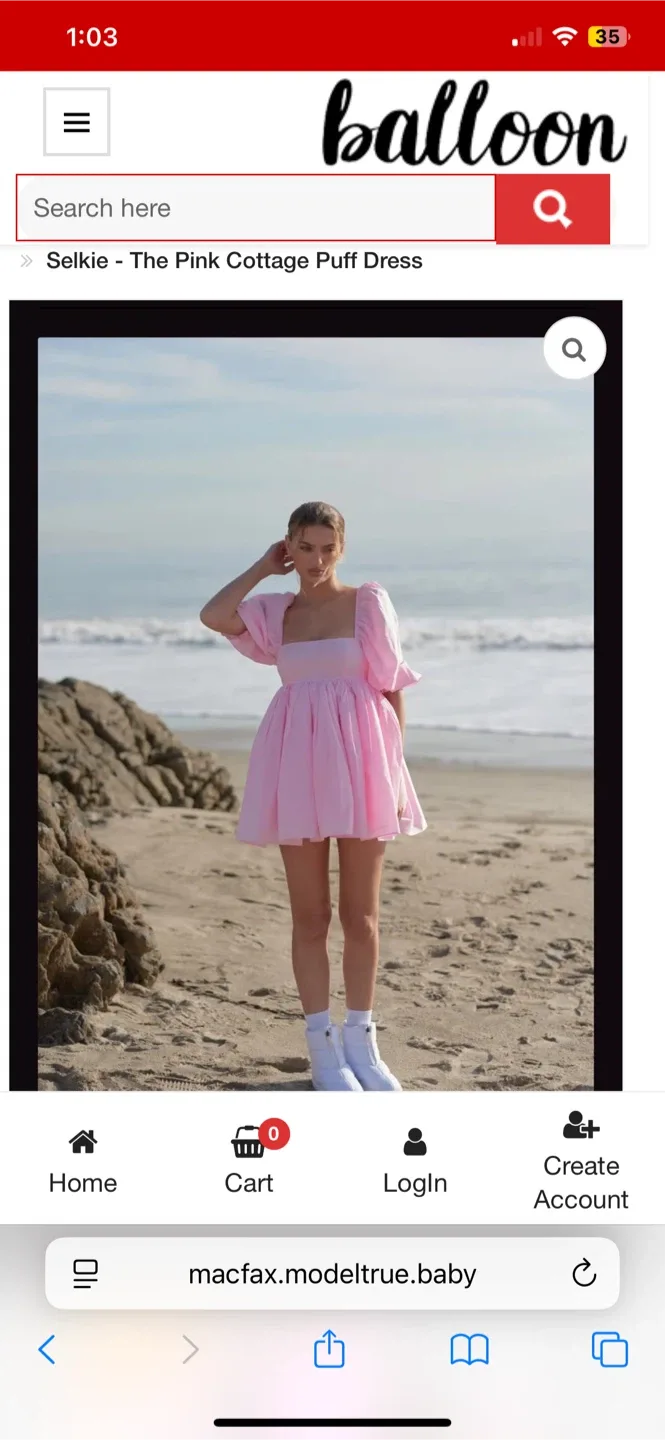 Viral Selkie Inspired Barbie Pink Full Flare Cute Puff Dress image indicator(6)