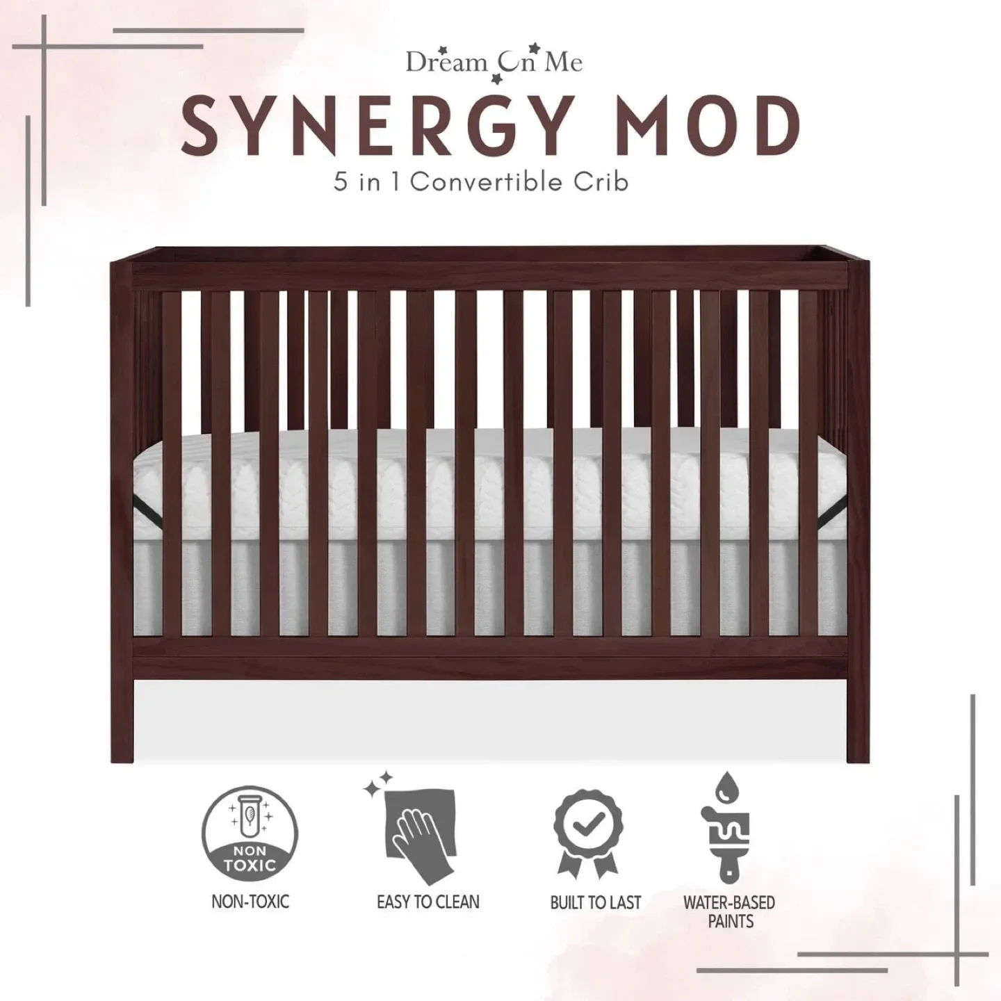 Dream On Me Synergy Mod 5 in 1 Convertible Crib thumbnail