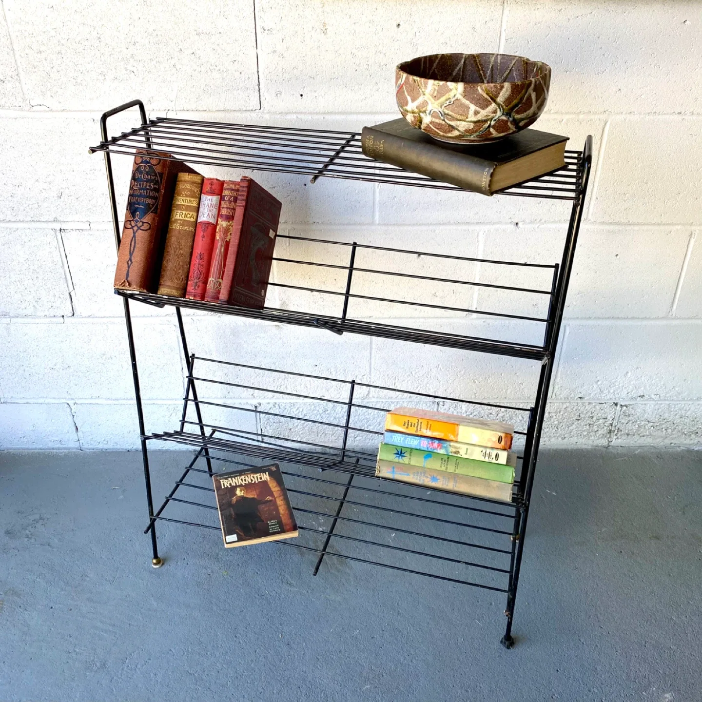 Vintage Mid-Century Wire Bookshelf thumbnail