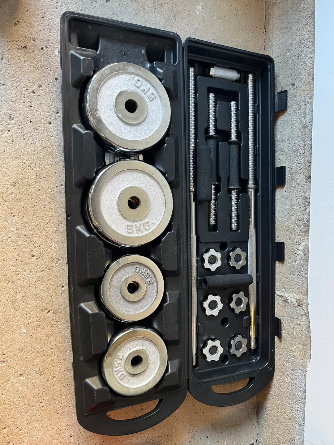Home Gym - dumbbell , barbell weight set (50 kgs)