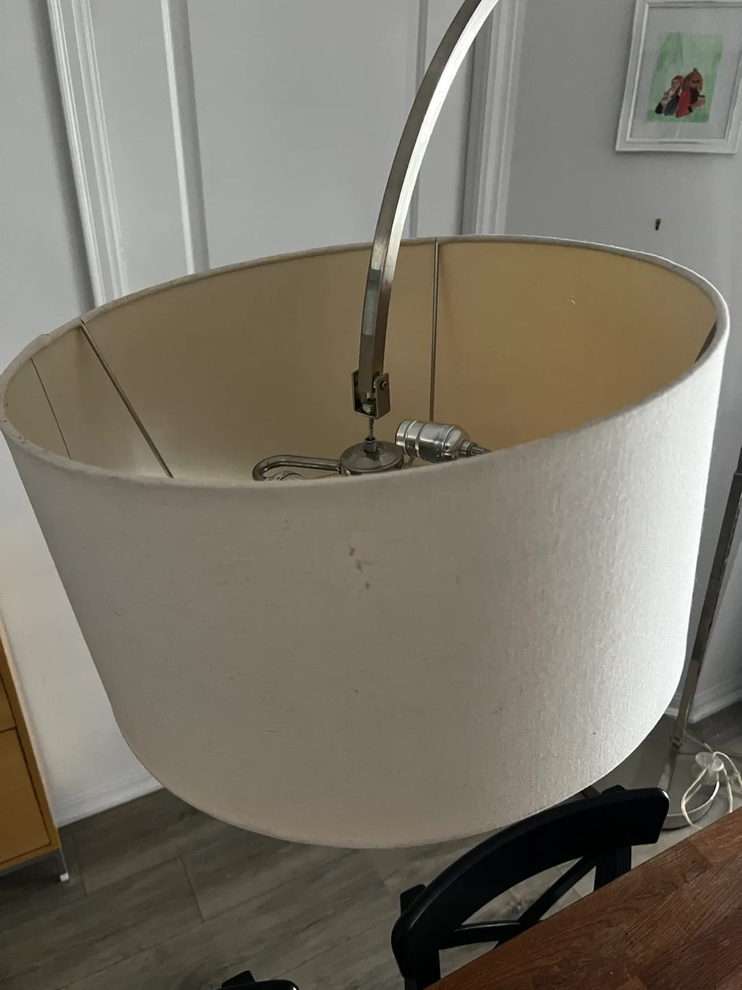 Off white and silver Floor lamp lounge style image indicator(5)