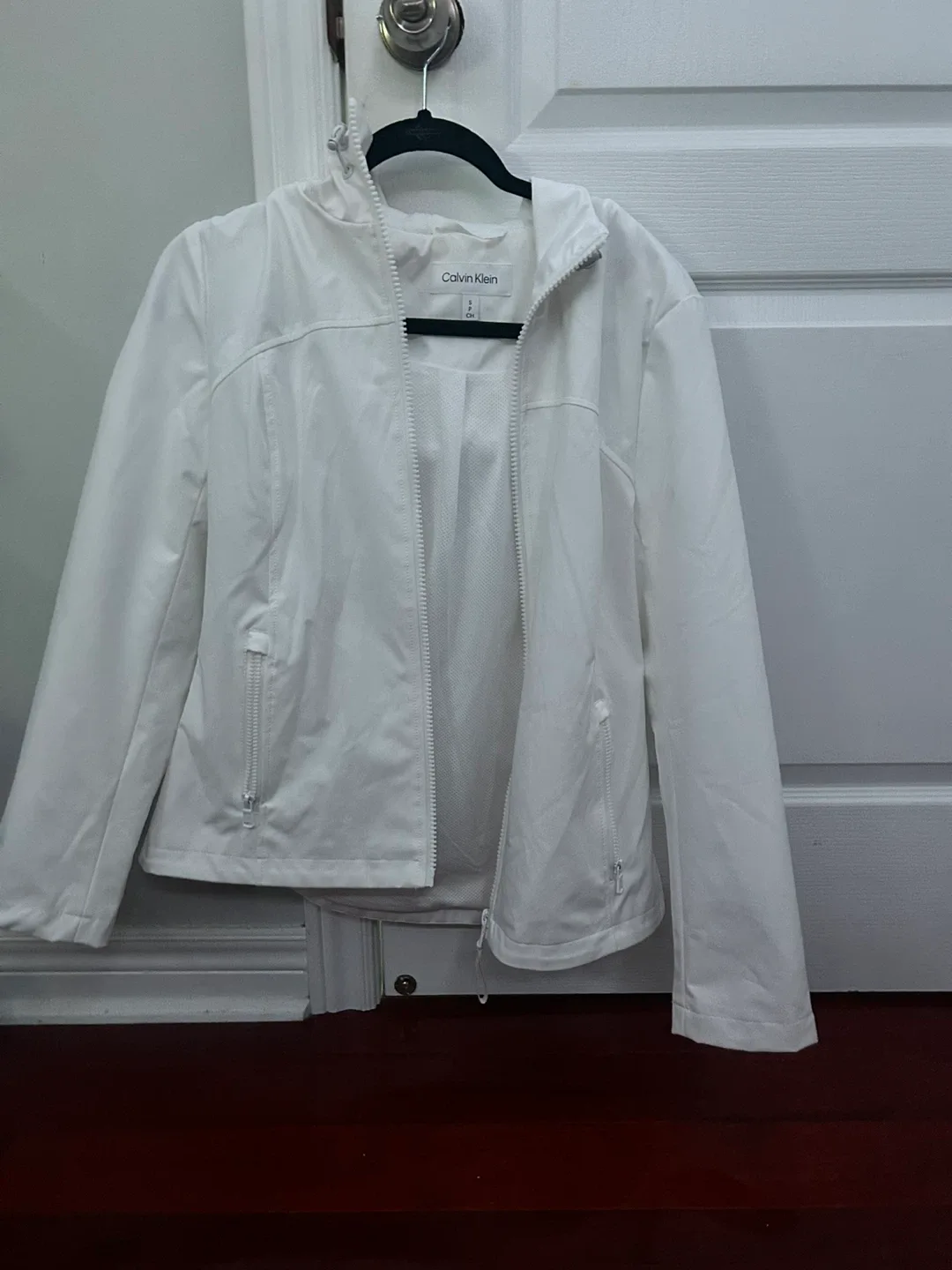 Calvin Klein White Jacket - Size S/P thumbnail