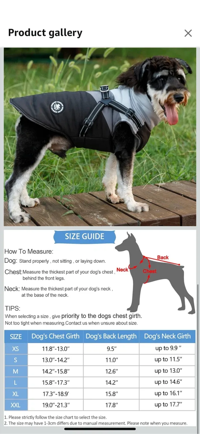 Norbi Dog Winter Coat - Size XL CHECK PHOTO image indicator(4)