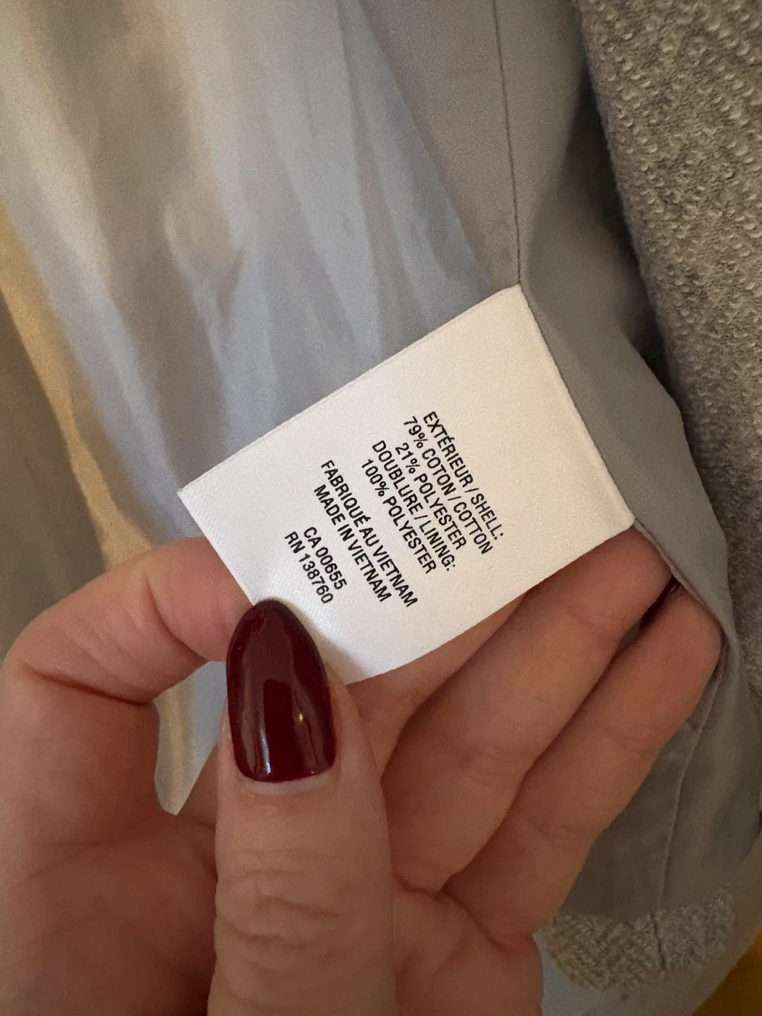 Reitmans Grey Herringbone Blazer - Size 8 - photo 4
