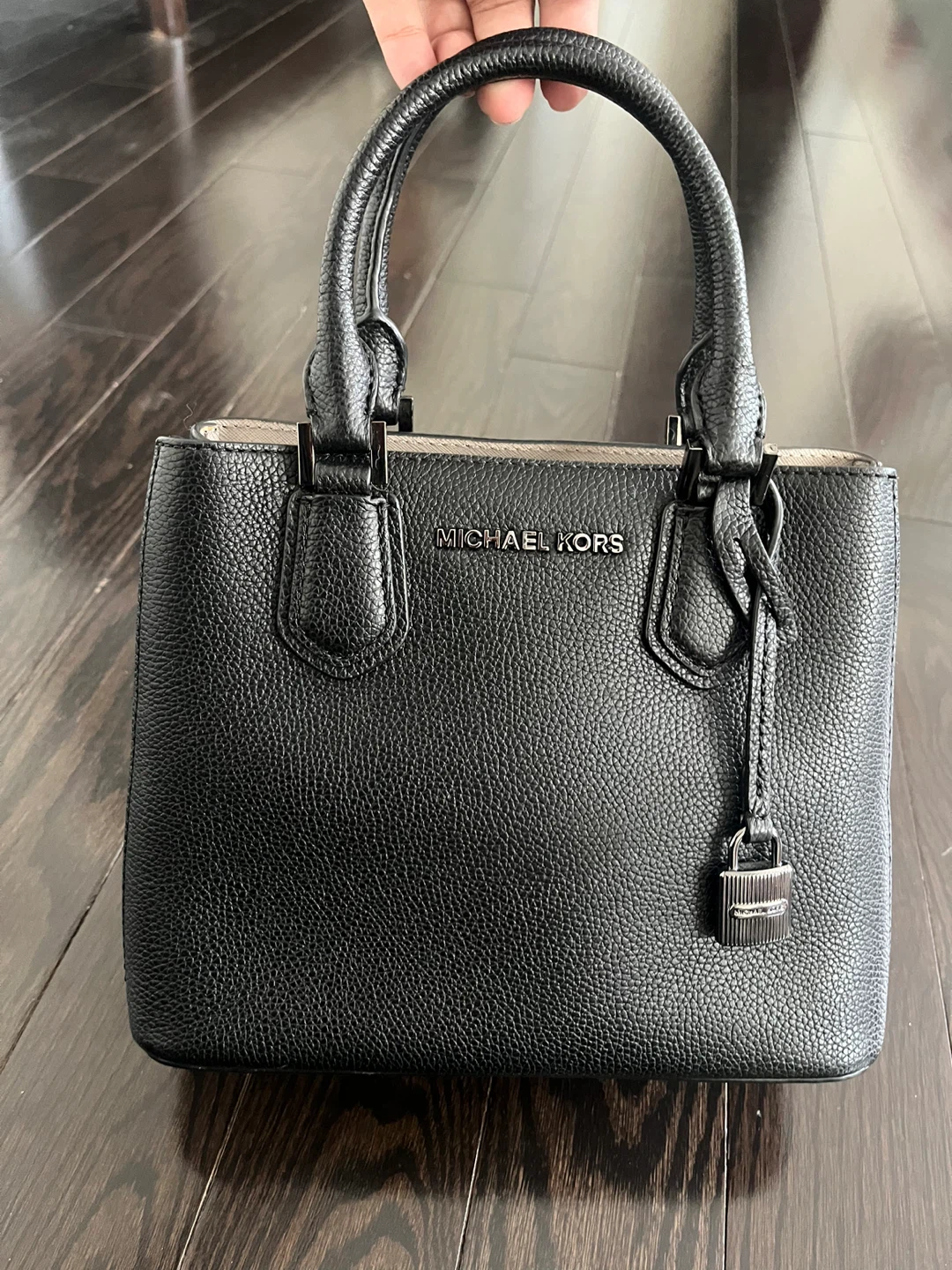 Michael Kors Adele Medium Pebbled Leather Satchel Bag - photo 3