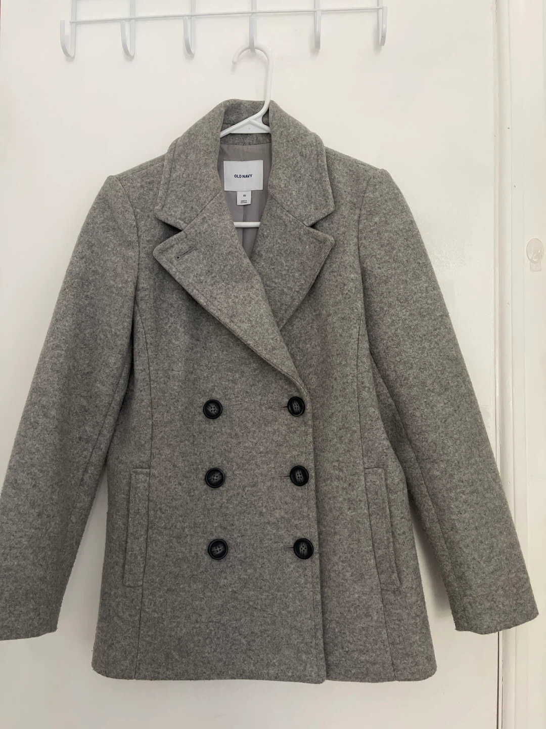 Old Navy Gray Wool Blend Pea Coat - XS - photo 2