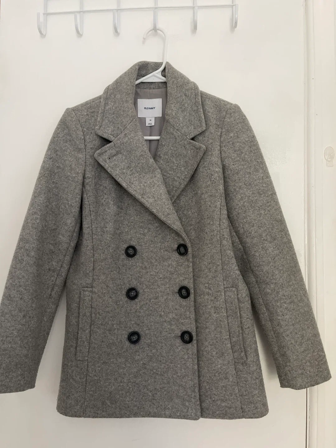 Old Navy Gray Wool Blend Pea Coat - XS image indicator(2)