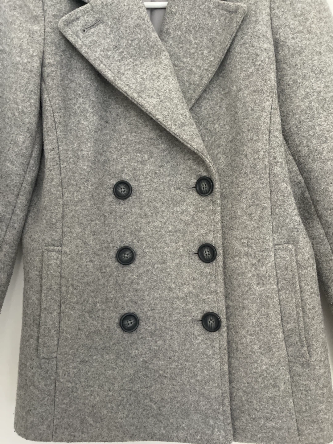 Old Navy Gray Wool Blend Pea Coat - XS - photo 3