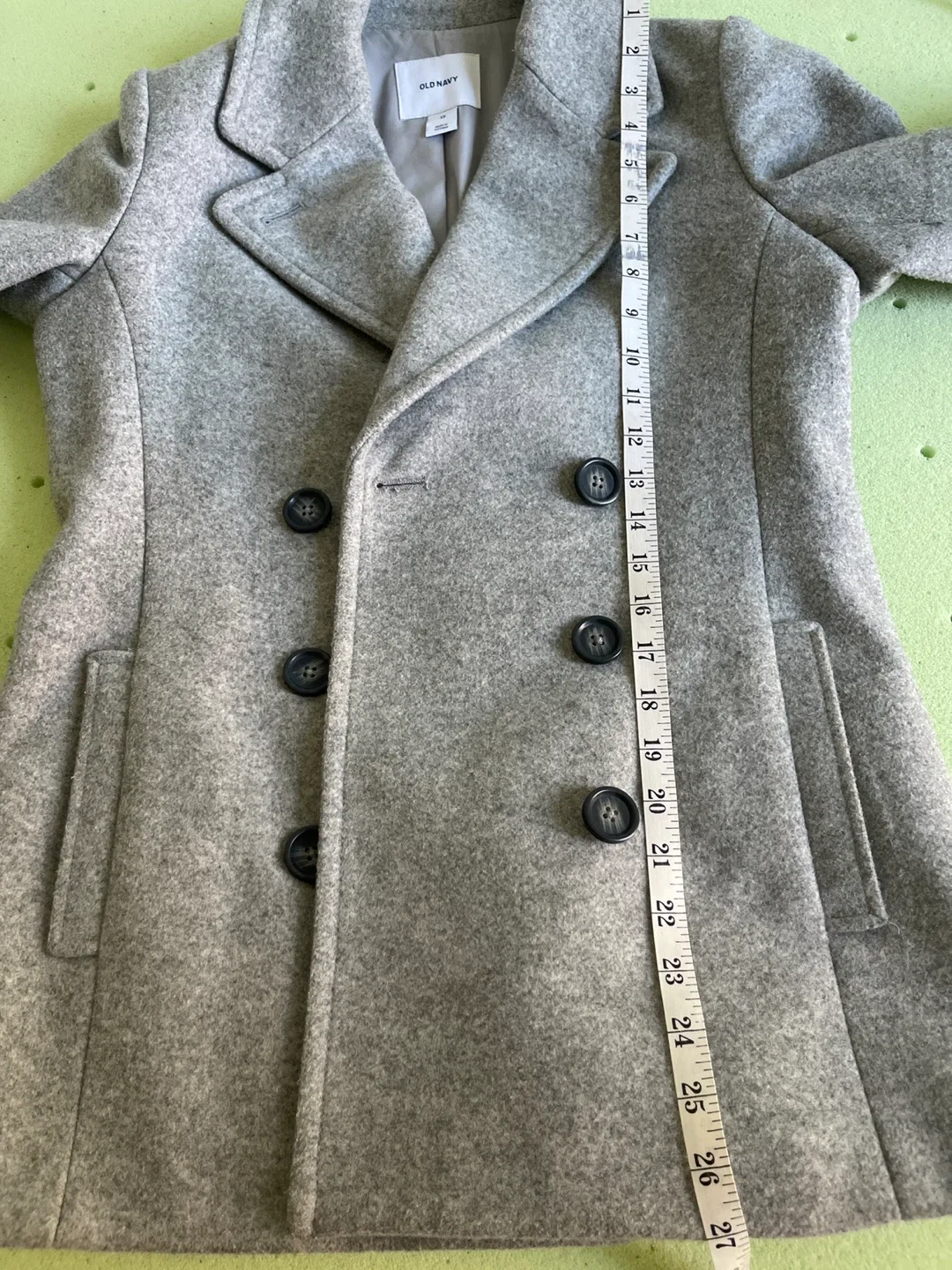 Old Navy Gray Wool Blend Pea Coat - XS image indicator(6)