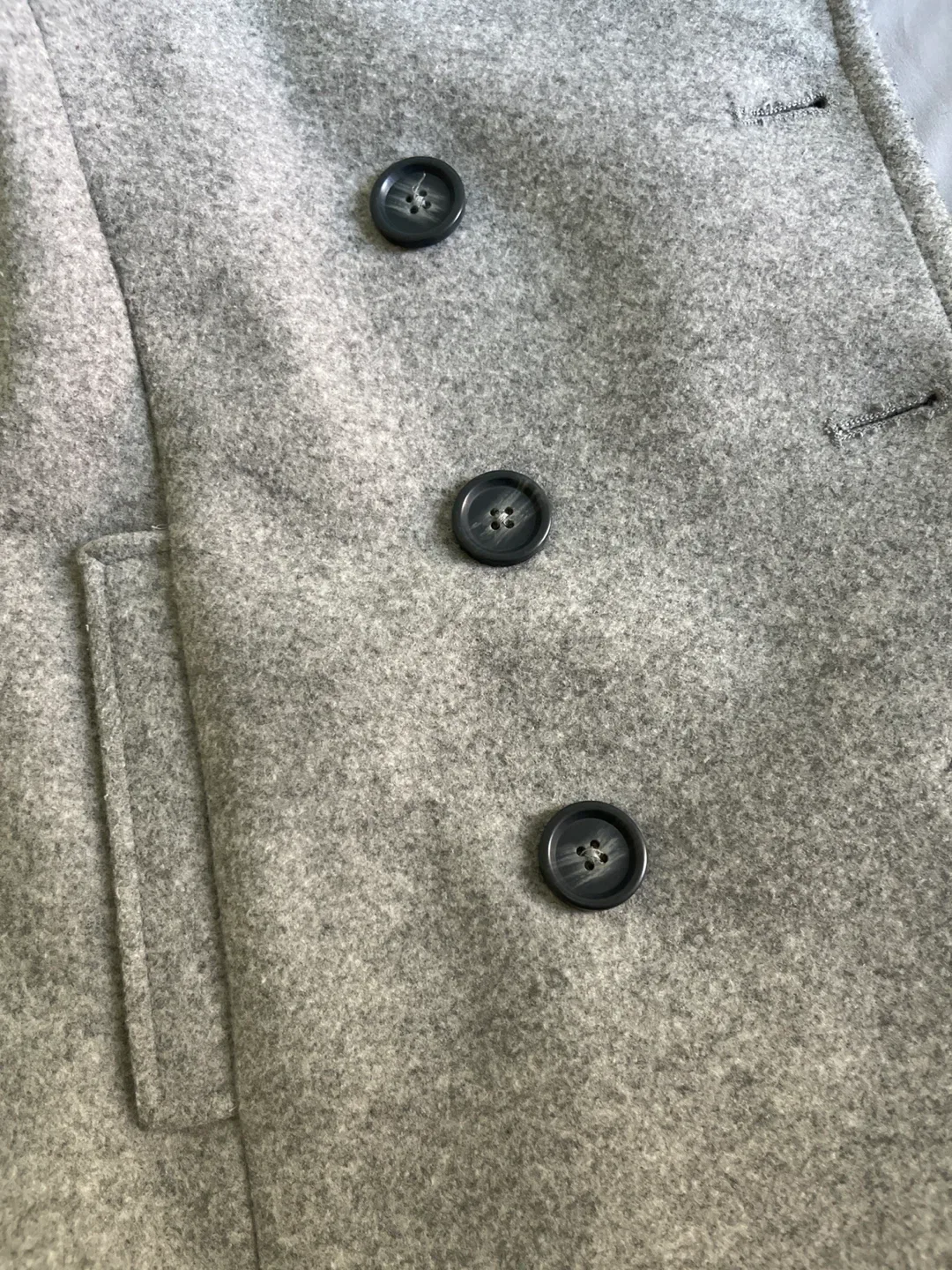 Old Navy Gray Wool Blend Pea Coat - XS image indicator(10)
